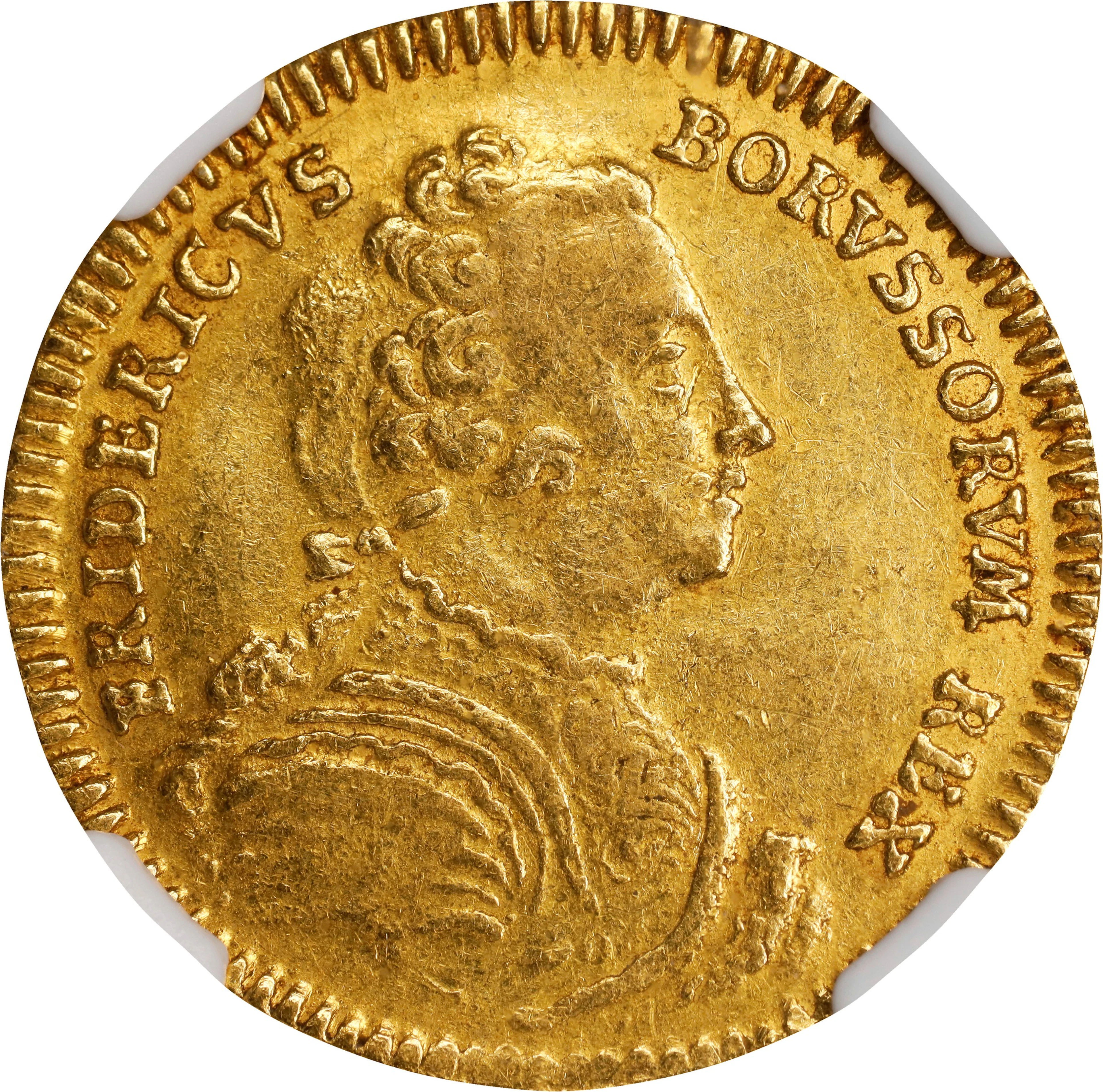 GERMANY. Prussia. Ducat, 1744-EGN. Berlin Mint. Friederich II (the