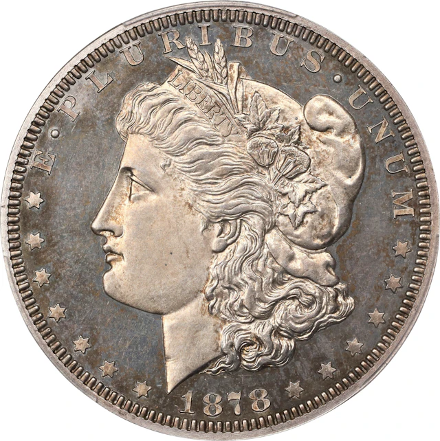 1878 Pattern Morgan Dollar. Judd-1550a, Pollock-1723. Rarity-6-. Silver.