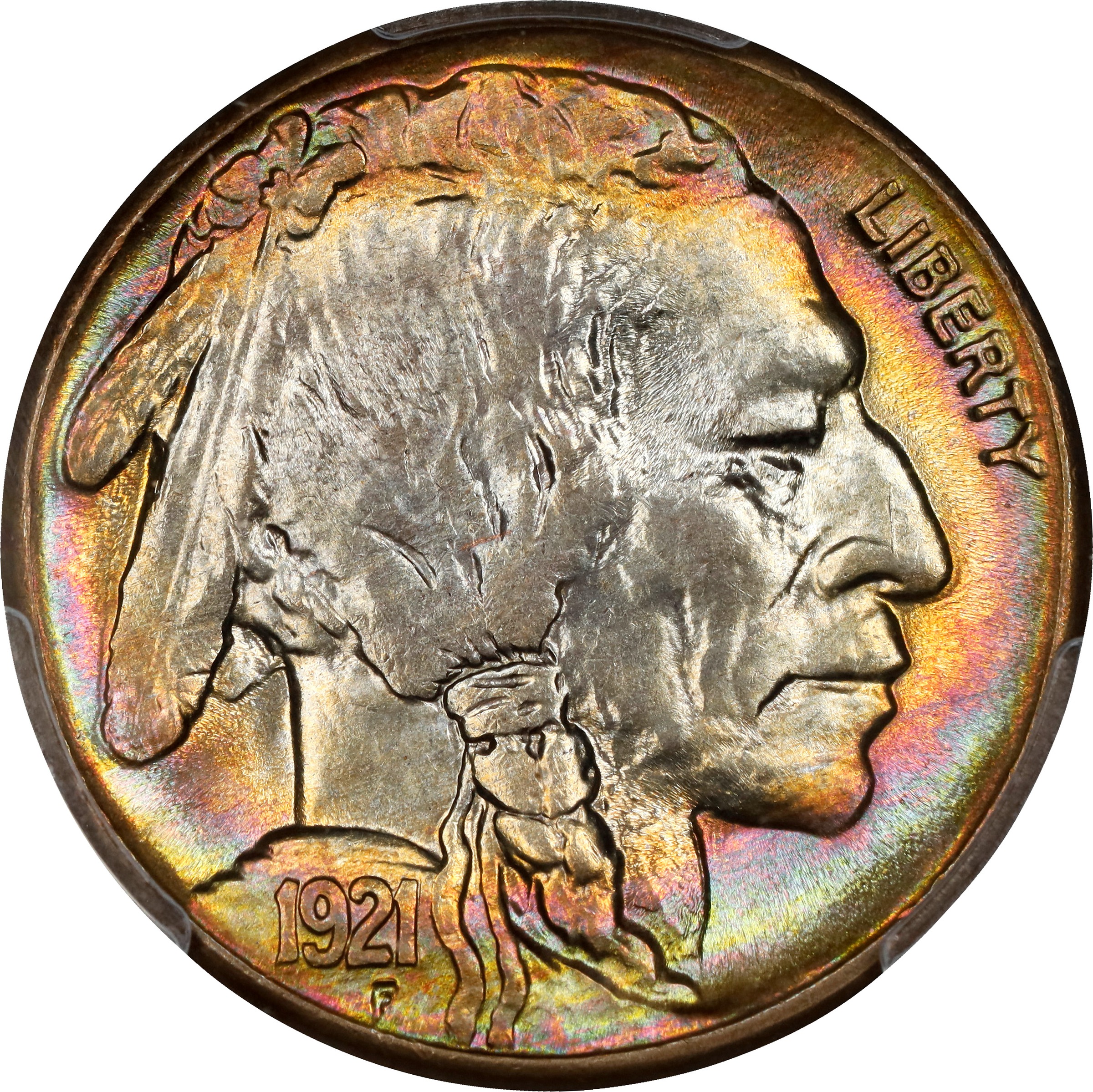 1921-S Buffalo Nickel. MS-65+ (PCGS).
