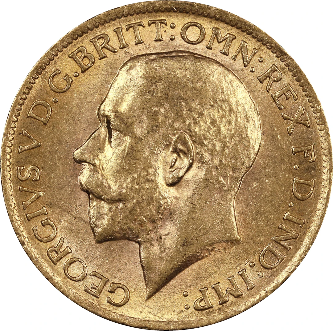 (0.236 oz, 7.325 g AGW). Great Britain. 1915 Gold Sovereign.