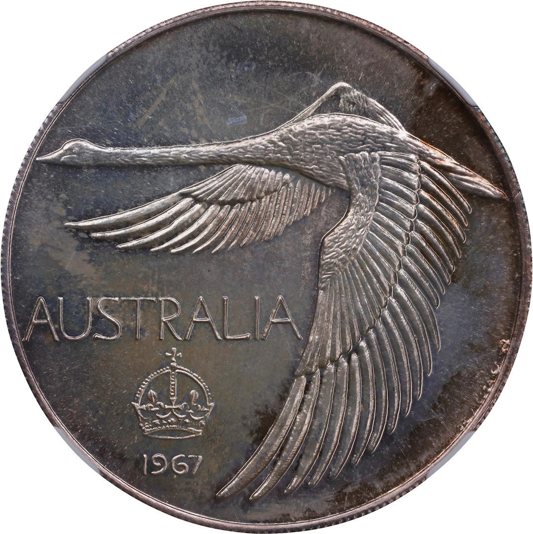 AUSTRALIA. Silver Dollar Pattern, 1967. London (Pinches) Mint. Elizabeth
