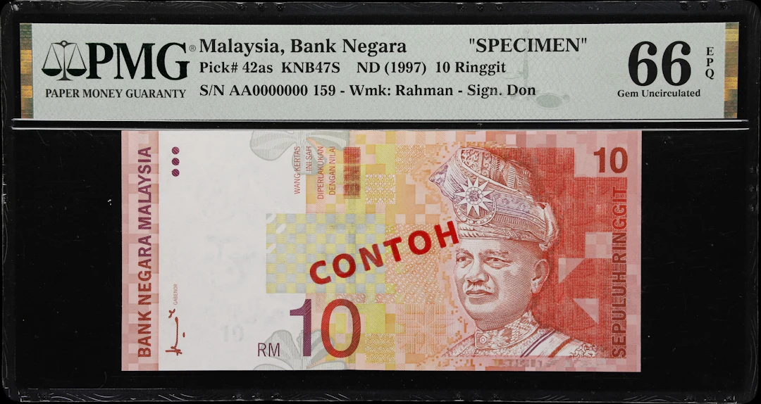 MALAYSIA. Bank Negara Malaysia. 10 Ringgit, ND (1997). P-42as. KNB47S.