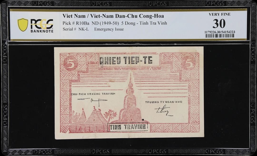 VIETNAM. Viet-Nam Dan-Chu Cong-Hoa. 5 Dong, ND (1949-50). P-R10Ba.