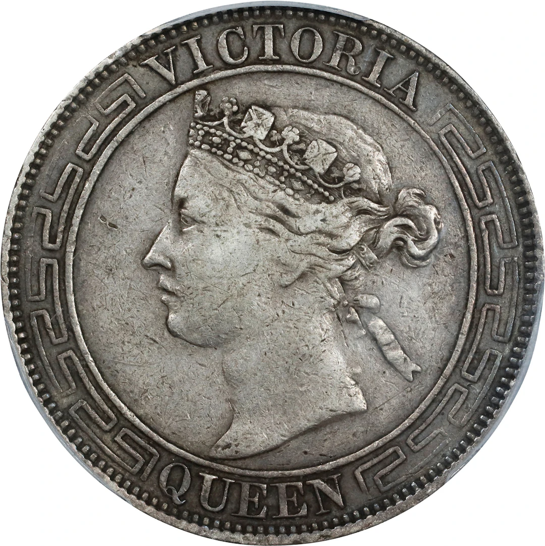 (t) HONG KONG (SAR). 50 Cents, 1866. Hong Kong Mint. Victoria. PCGS VF-25.