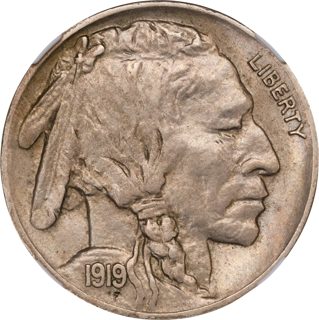 1919-D Buffalo Nickel. AU-58 (NGC). CAC.