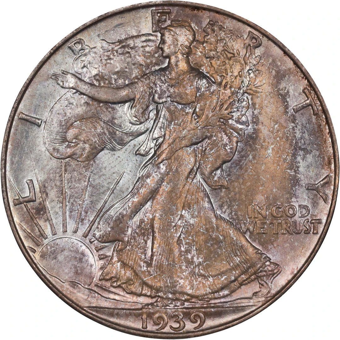 1939-D Walking Liberty Half Dollar. MS-65 (PCGS).