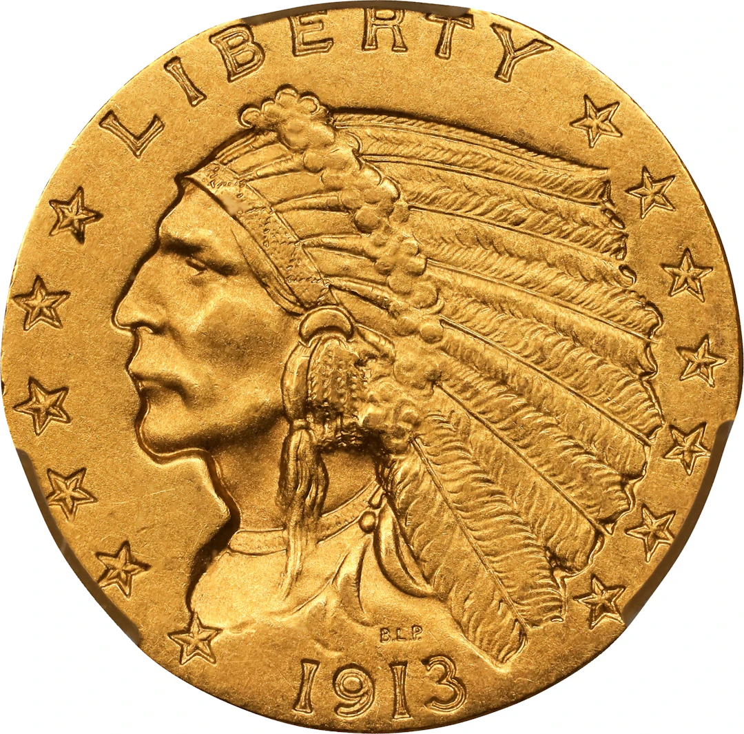 1913 Indian Quarter Eagle. JD-1. Rarity-4. Proof-64 (CACG). CMQ. Legacy Holder.