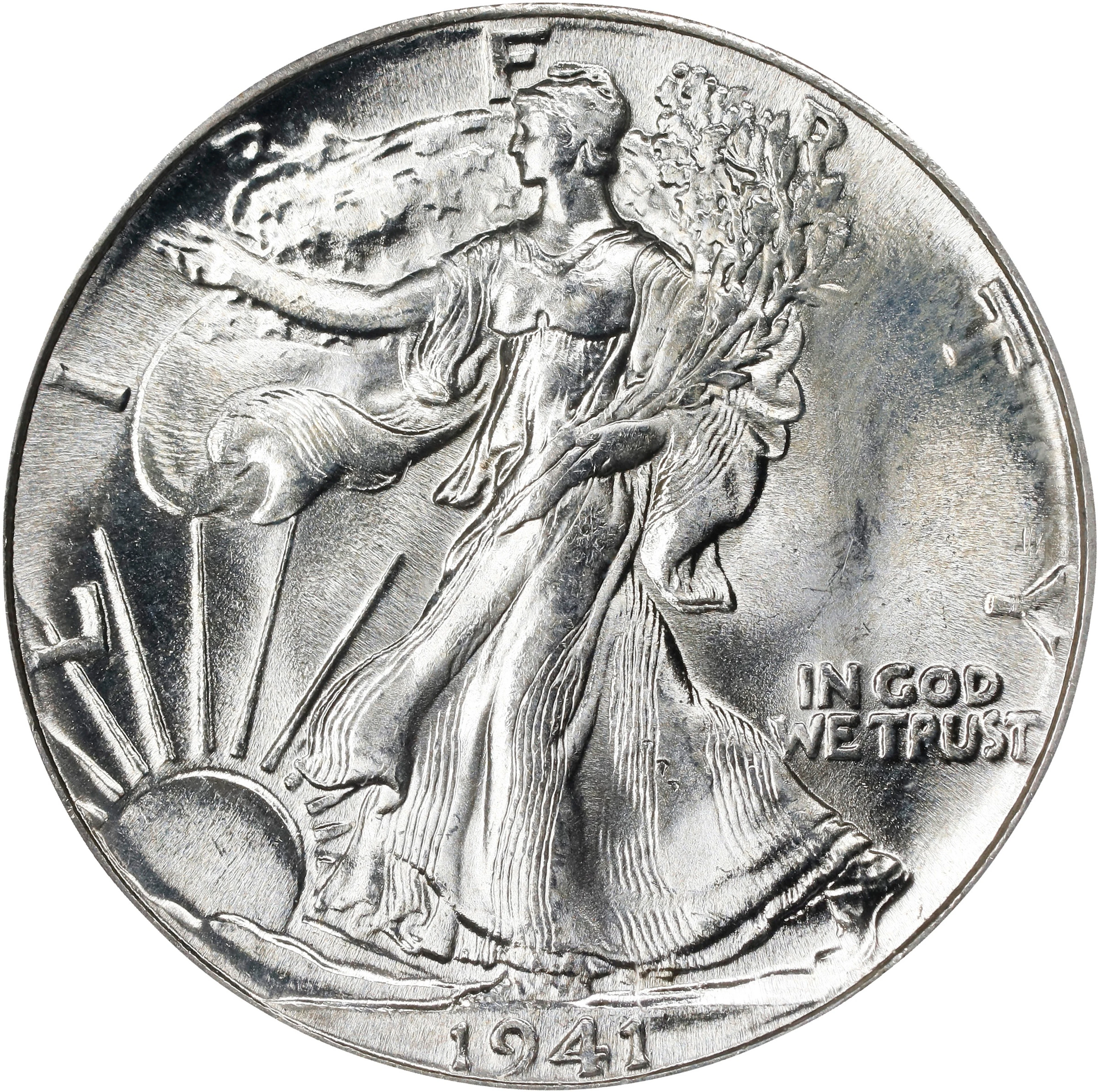 1941 Walking Liberty Half Dollar. MS-66 (ICG).