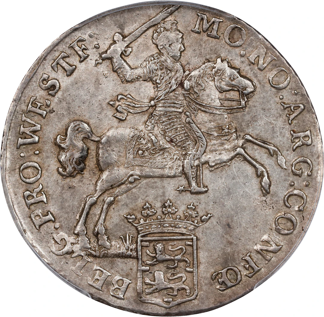 NETHERLANDS. West Friesland. 1/2 Ducaton (1/2 Silver Rider), 1791.