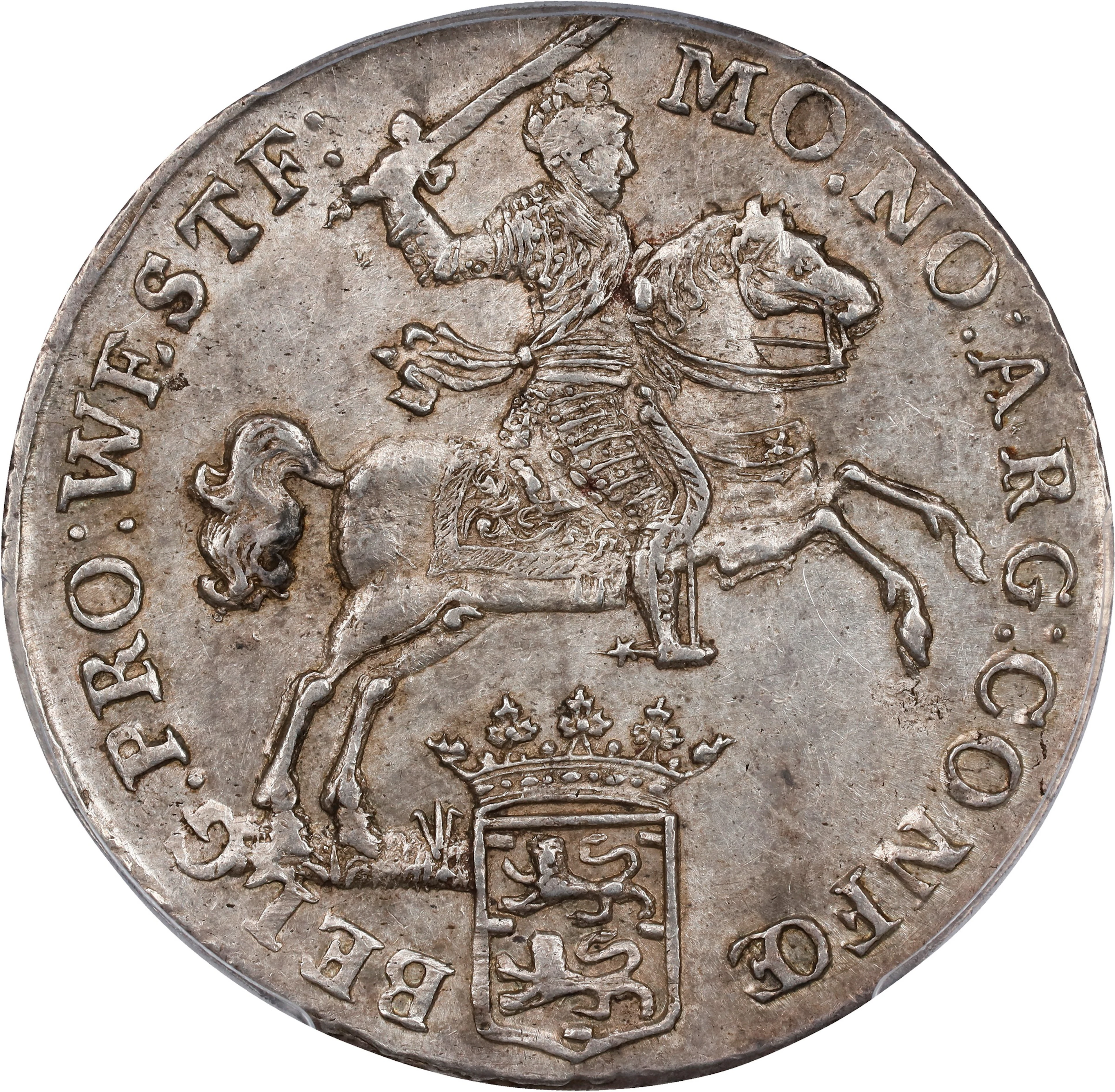 NETHERLANDS. West Friesland. 1/2 Ducaton (1/2 Silver Rider), 1791.