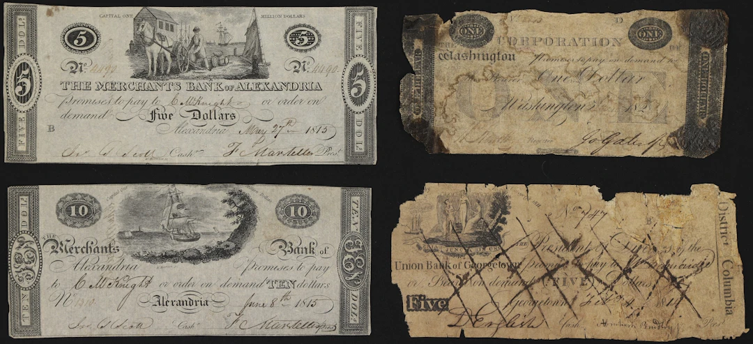 Lot of (4) Alexandria, Georgetown, & Washington, District of Columbia
