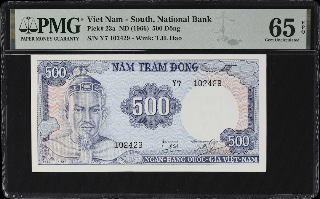 VIETNAM, SOUTH. National Bank of Vietnam. 500 Dong, ND (1966). P-23a.