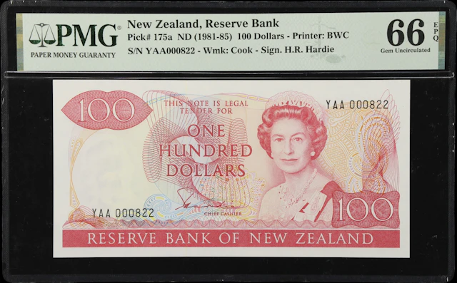 (◊) NEW ZEALAND. Reserve Bank of New Zealand. 100 Dollars, ND (1981-85).