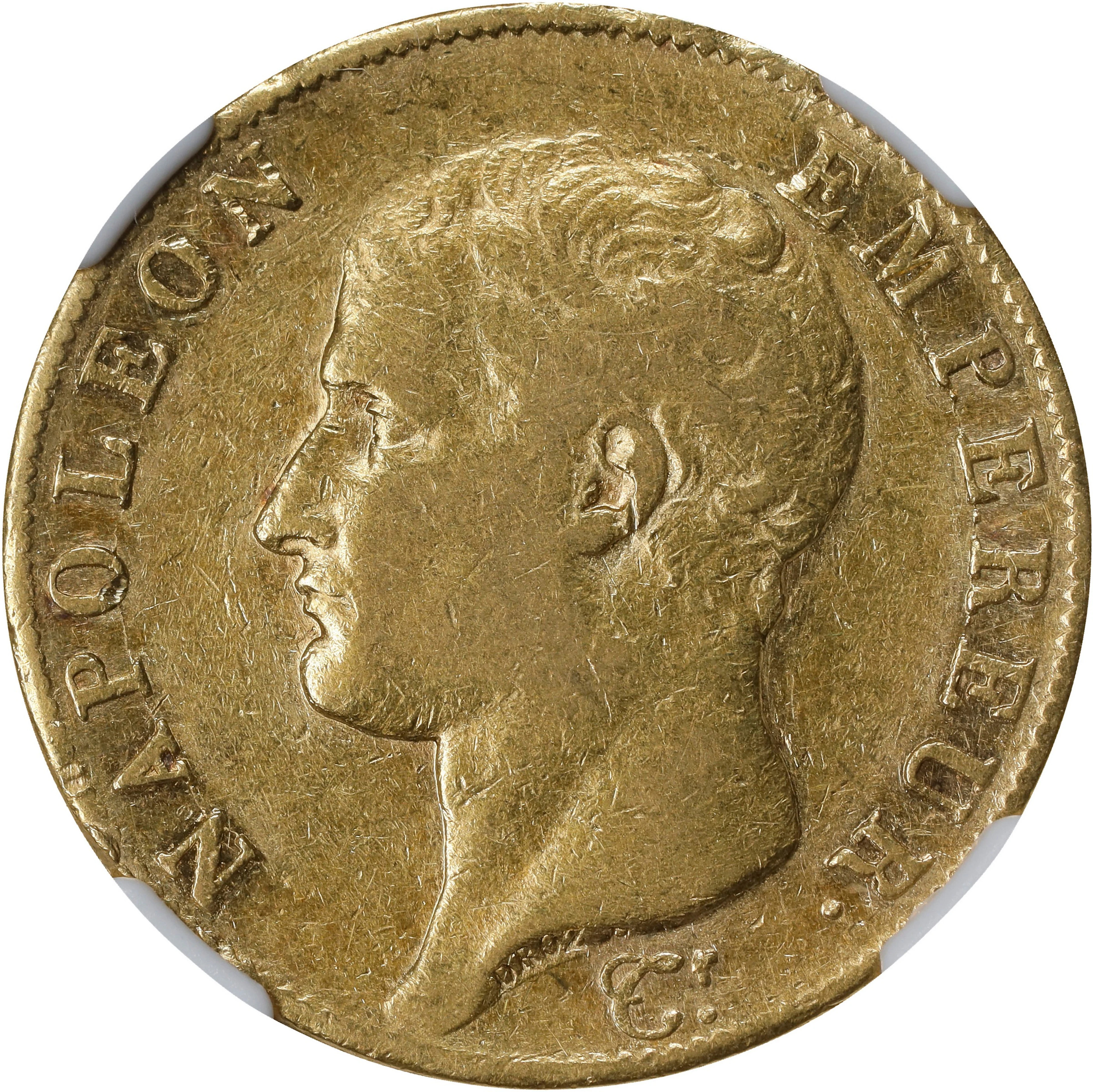 FRANCE. Empire. 40 Francs, 1806-A. Paris Mint. Napoleon I. NGC EF-45.