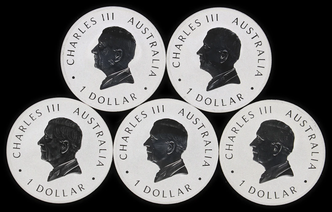 (5 oz, 155.52 g ASW). Australia. Lot of (5) 2026 1 oz Silver Wedge-Tailed