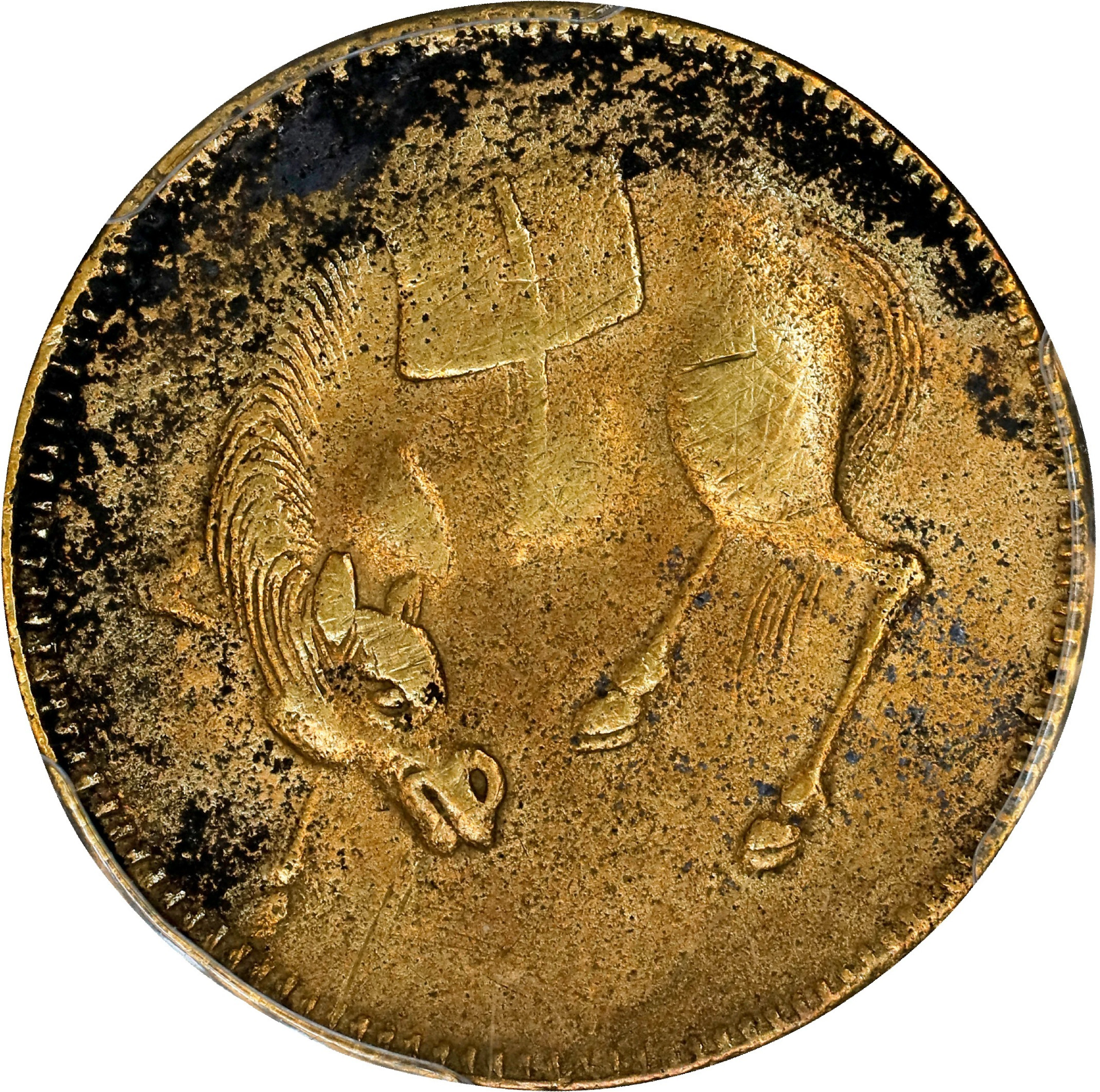 (t) CHINA. Szechuan. Brass Horse Gaming Token, ND (ca. 1912). PCGS