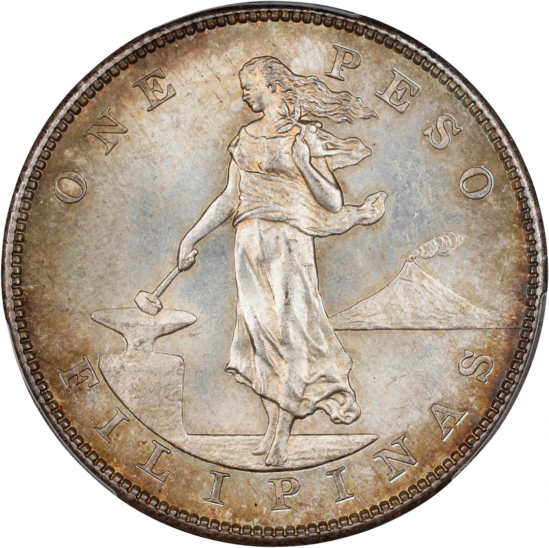 PHILIPPINES. Peso, 1903-S. San Francisco Mint. PCGS MS-64+.