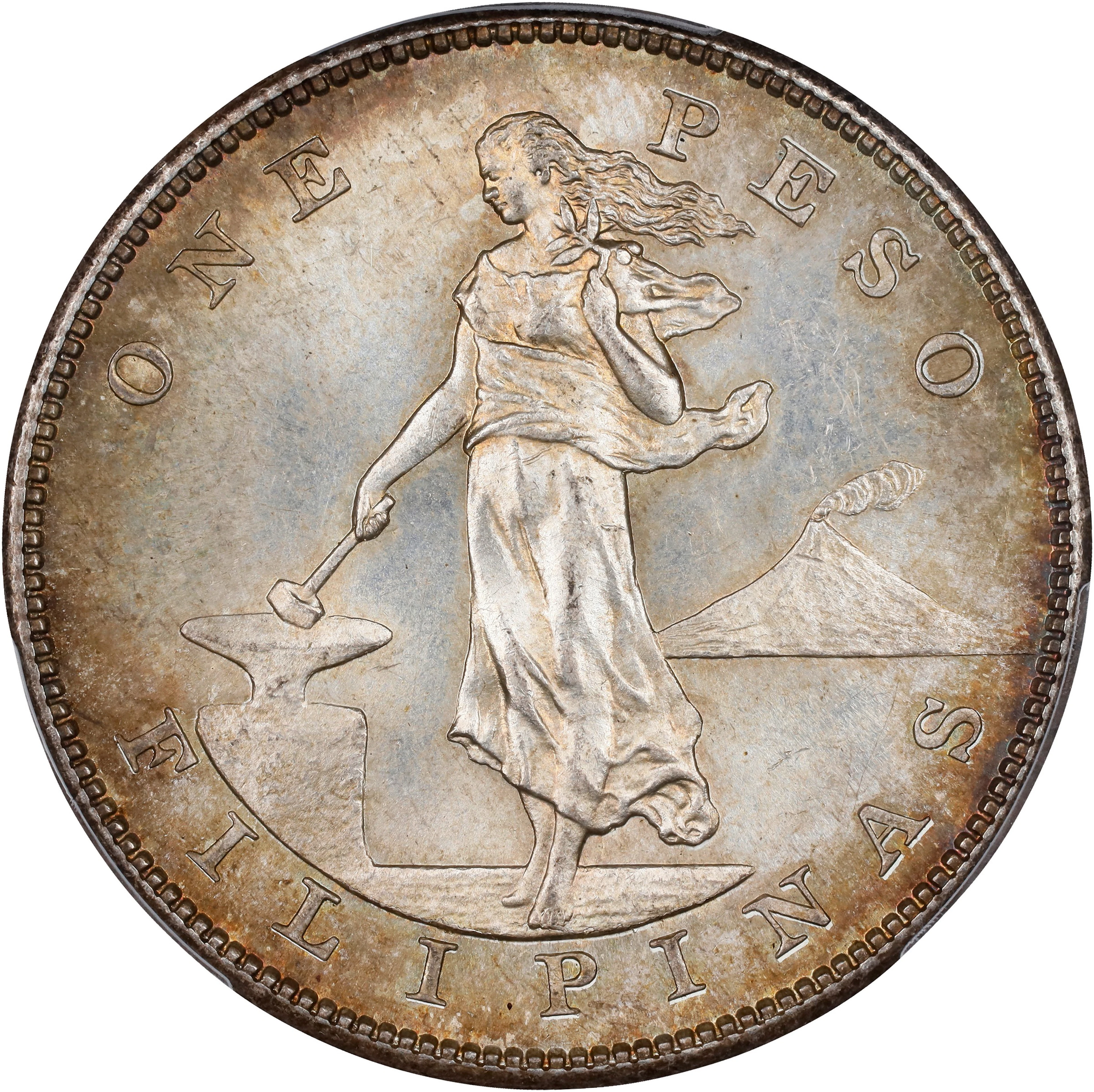 PHILIPPINES. Peso, 1903-S. San Francisco Mint. PCGS MS-64+.