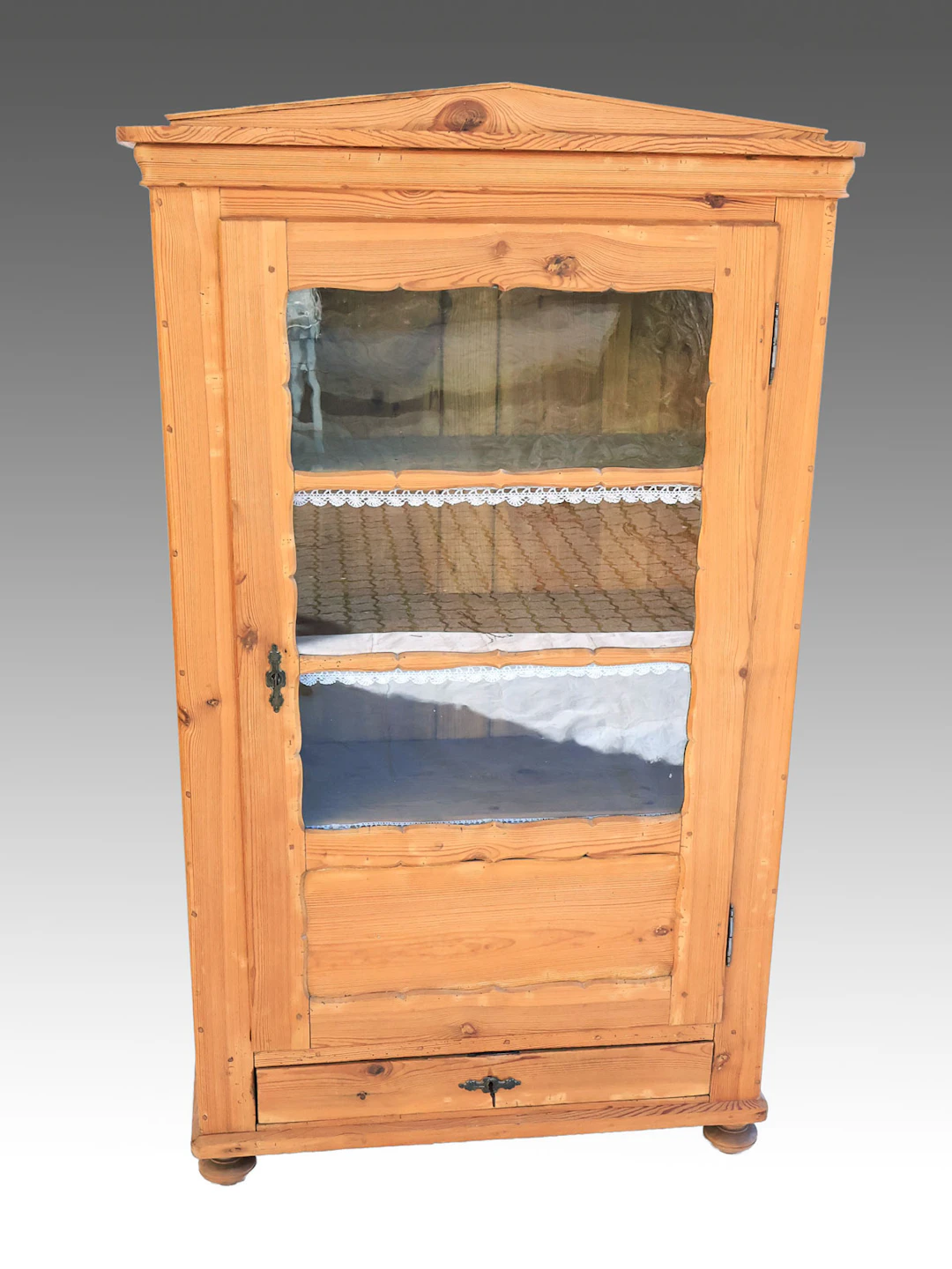 Weichholzvitrine