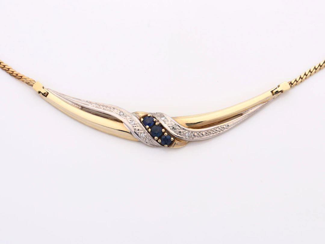Diamant/Saphir - Collier