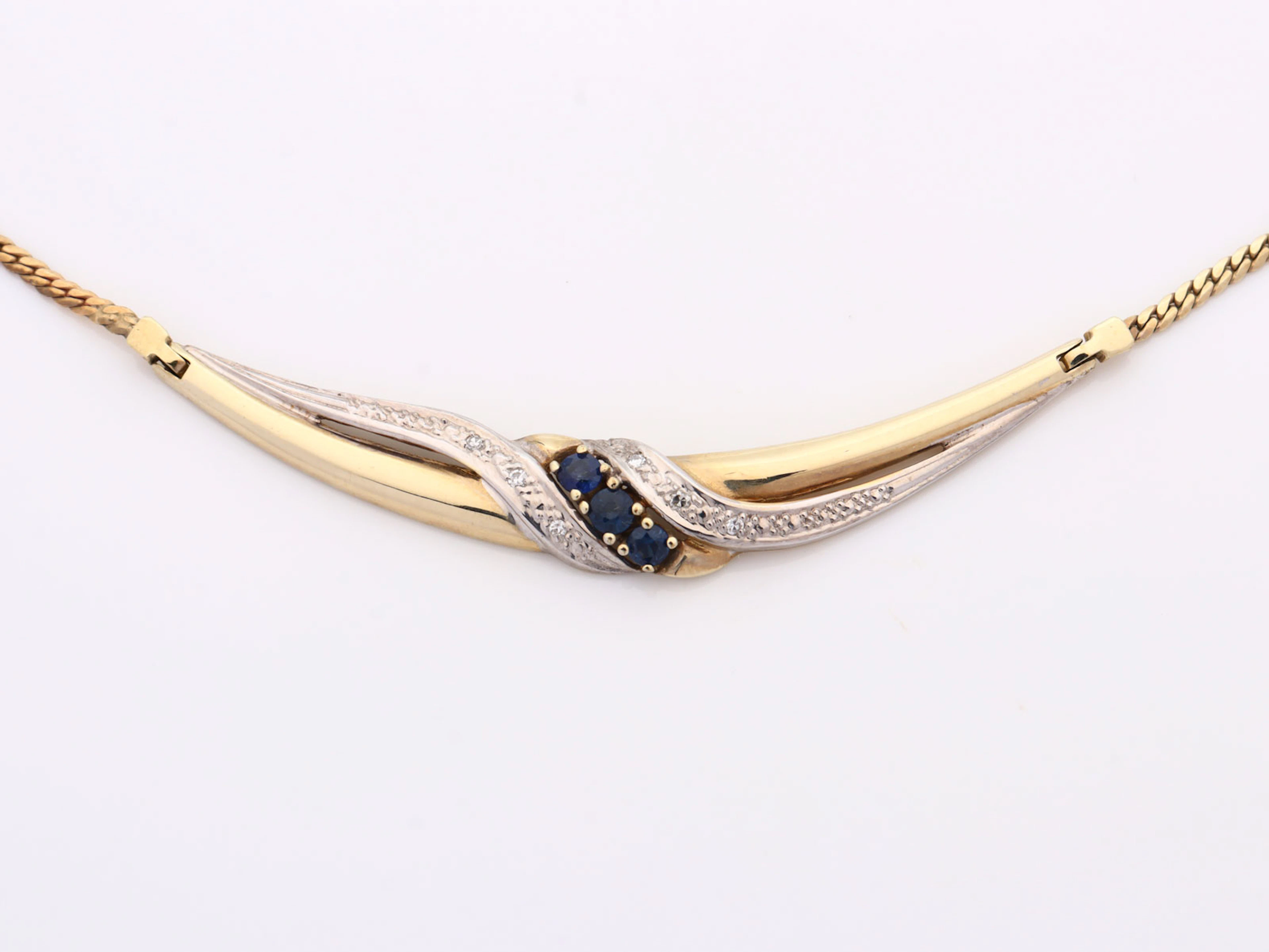 Diamant/Saphir - Collier