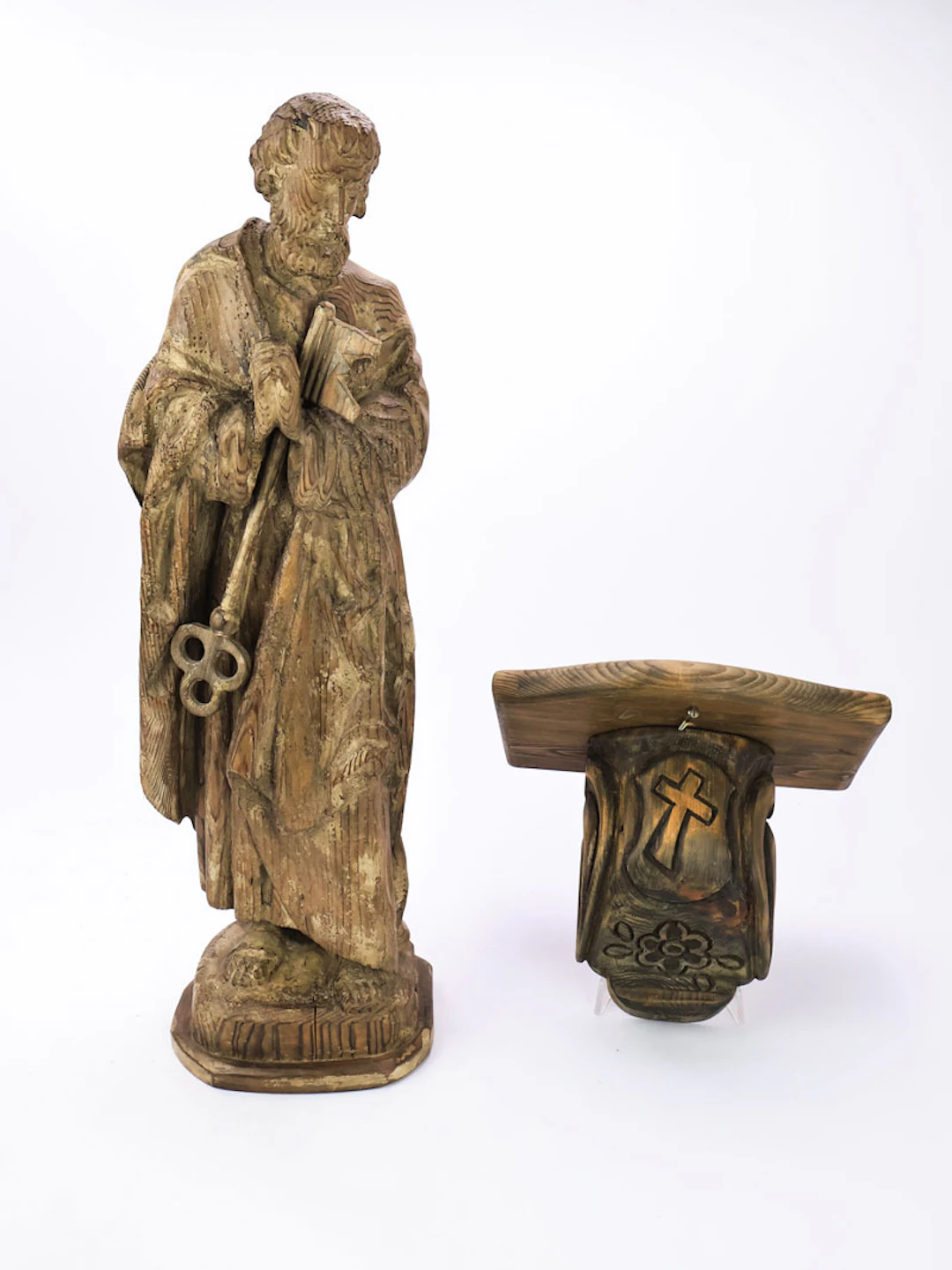 Holzskulptur - Apostel Petrus