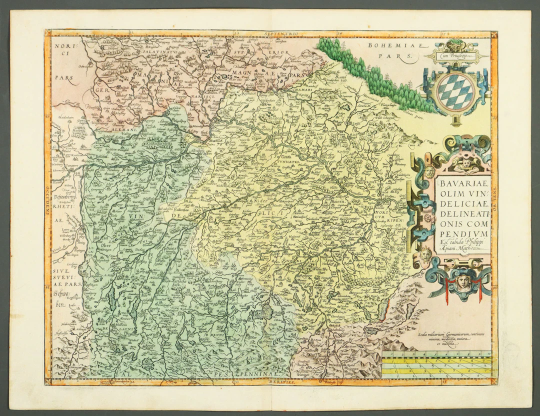 Kupferstichkarte - Bayern