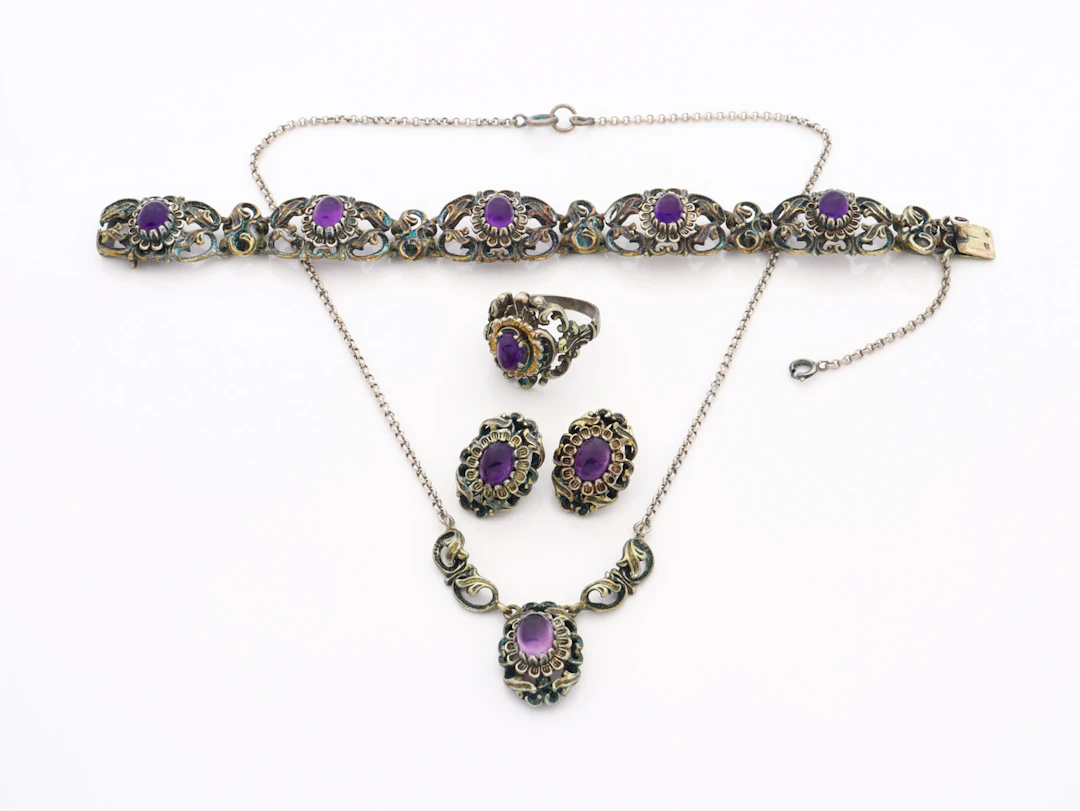 Trachtenschmuck - Amethyst
