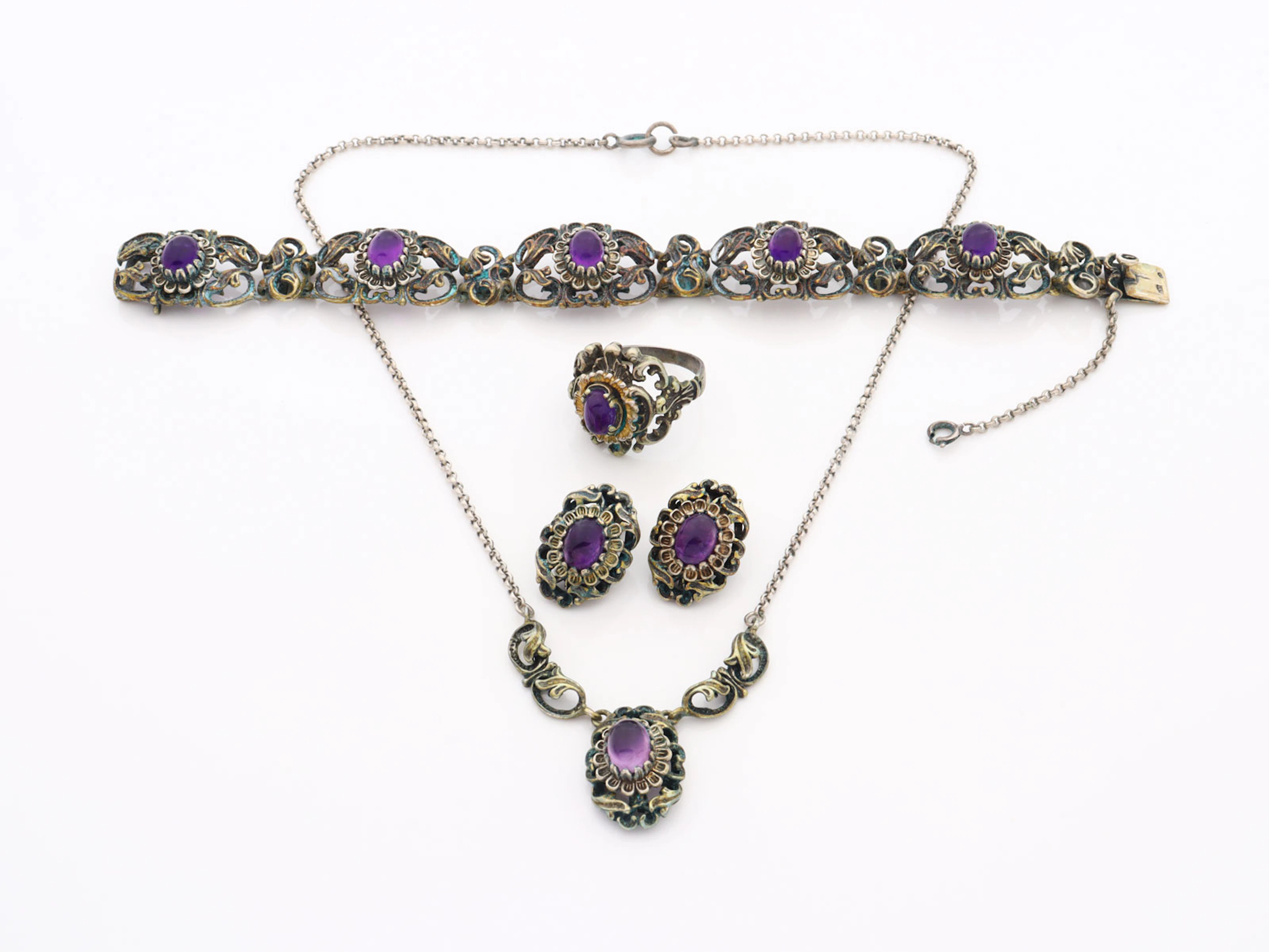 Trachtenschmuck - Amethyst