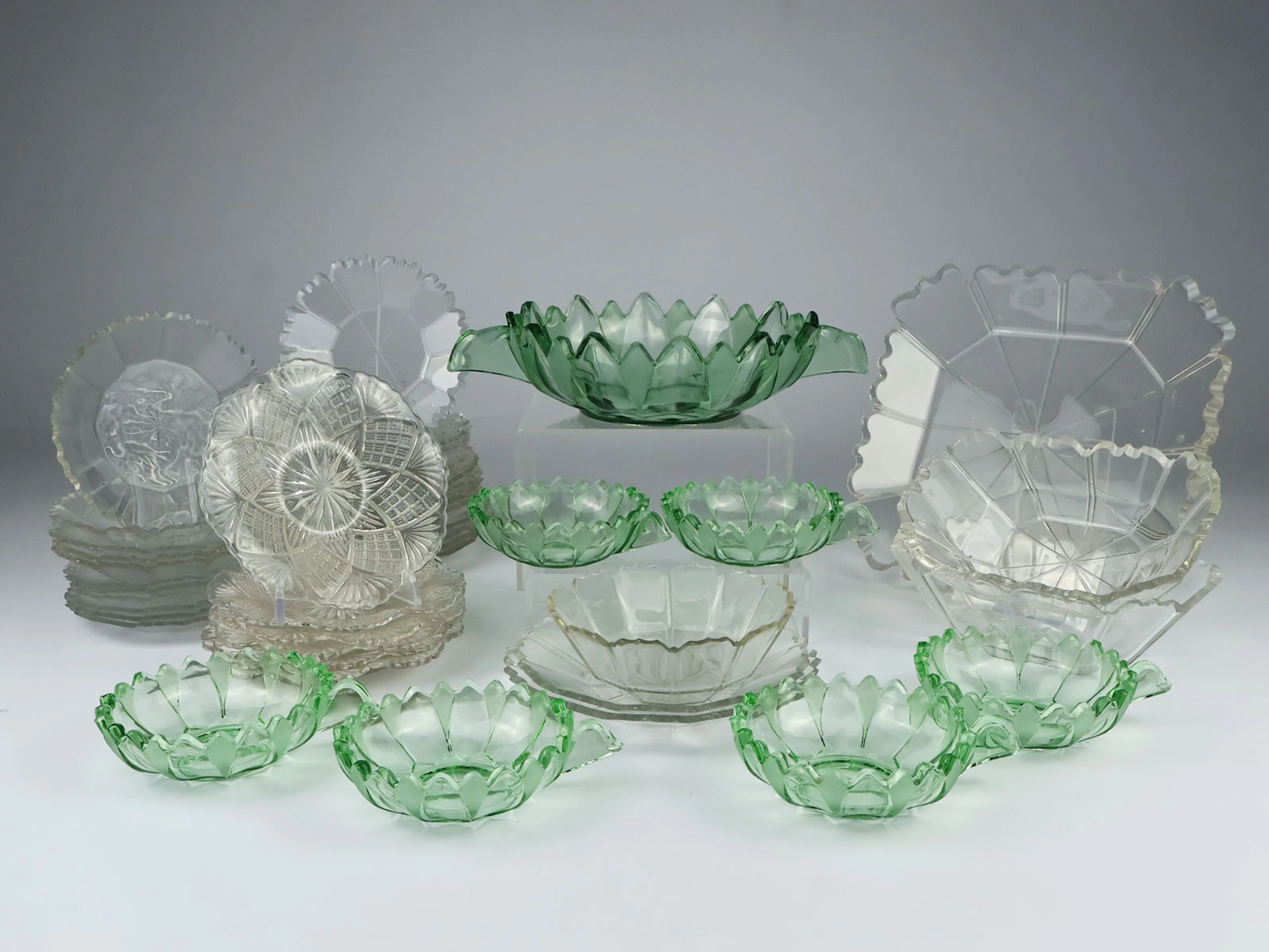 Konvolut Glasschalen