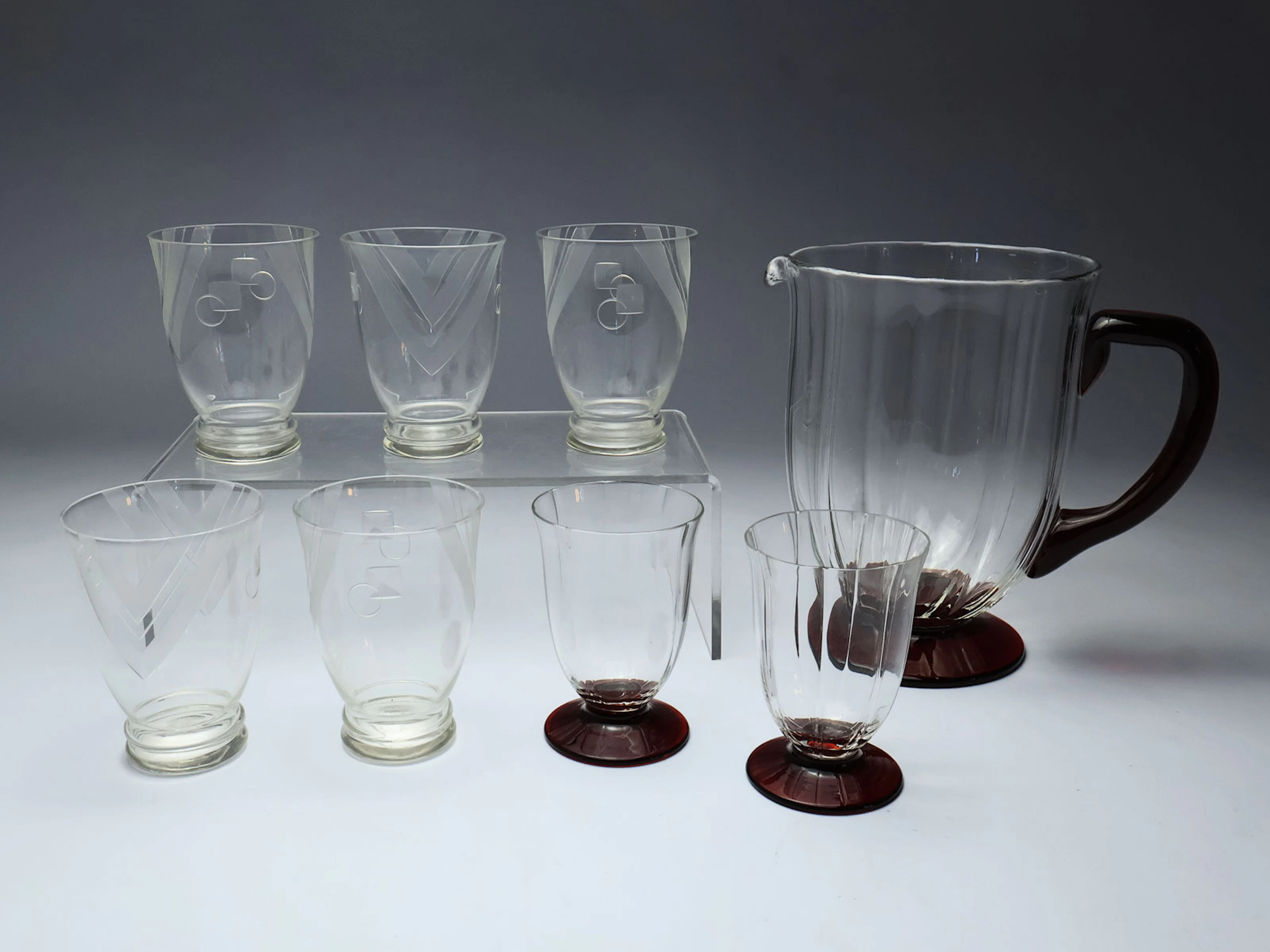 Konvolut Glasgefäße