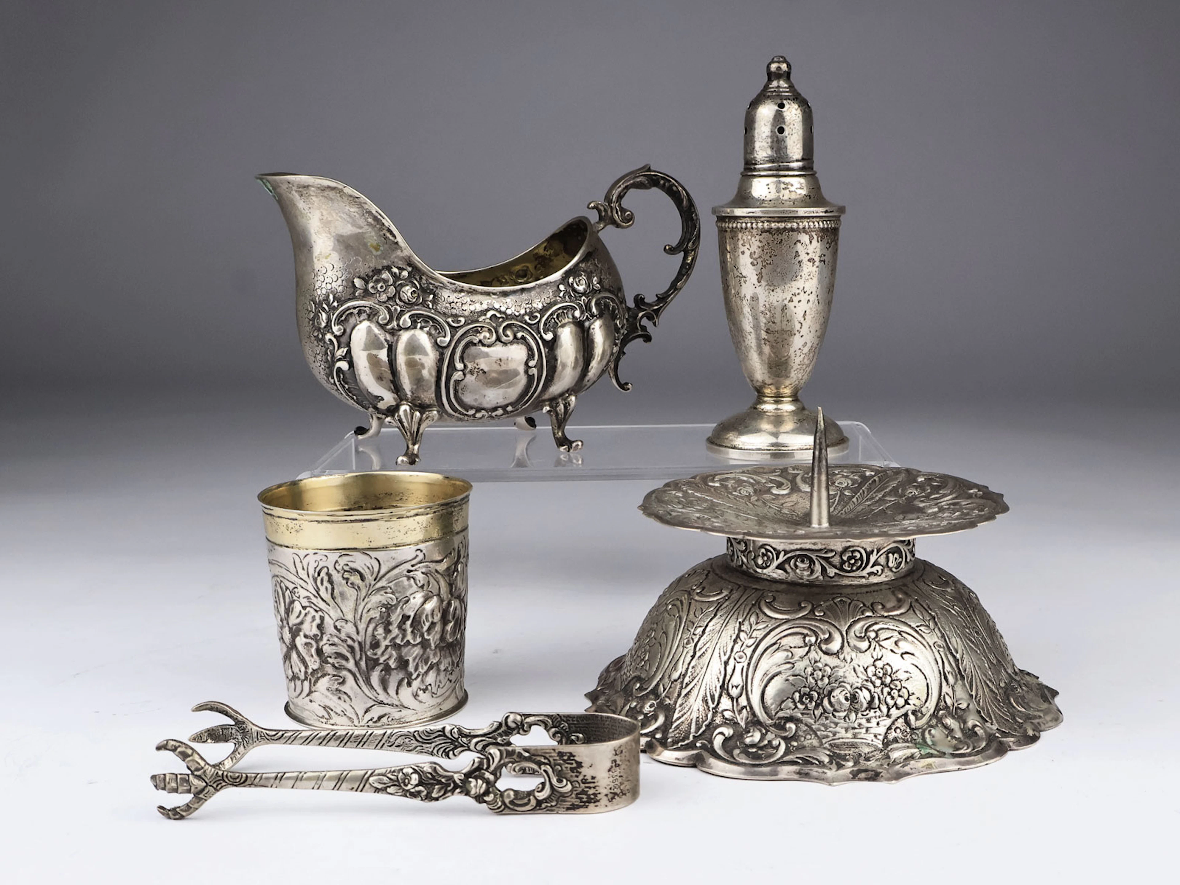 Willy Schmitt, Christoph Widmann u.a. - Sauciere, Kerzenständer, Becher u.a.