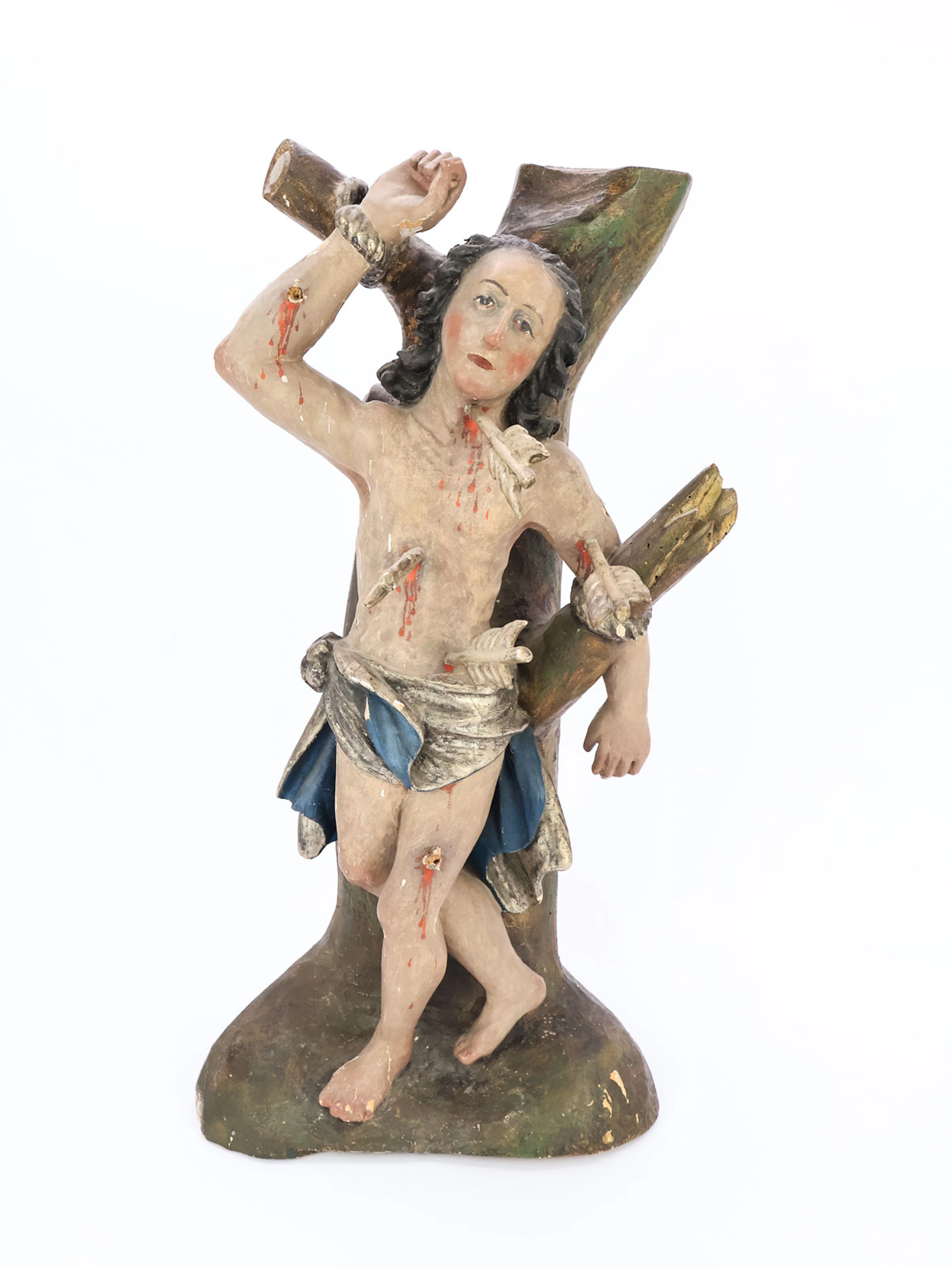 Holzskulptur - Heiliger Sebastian
