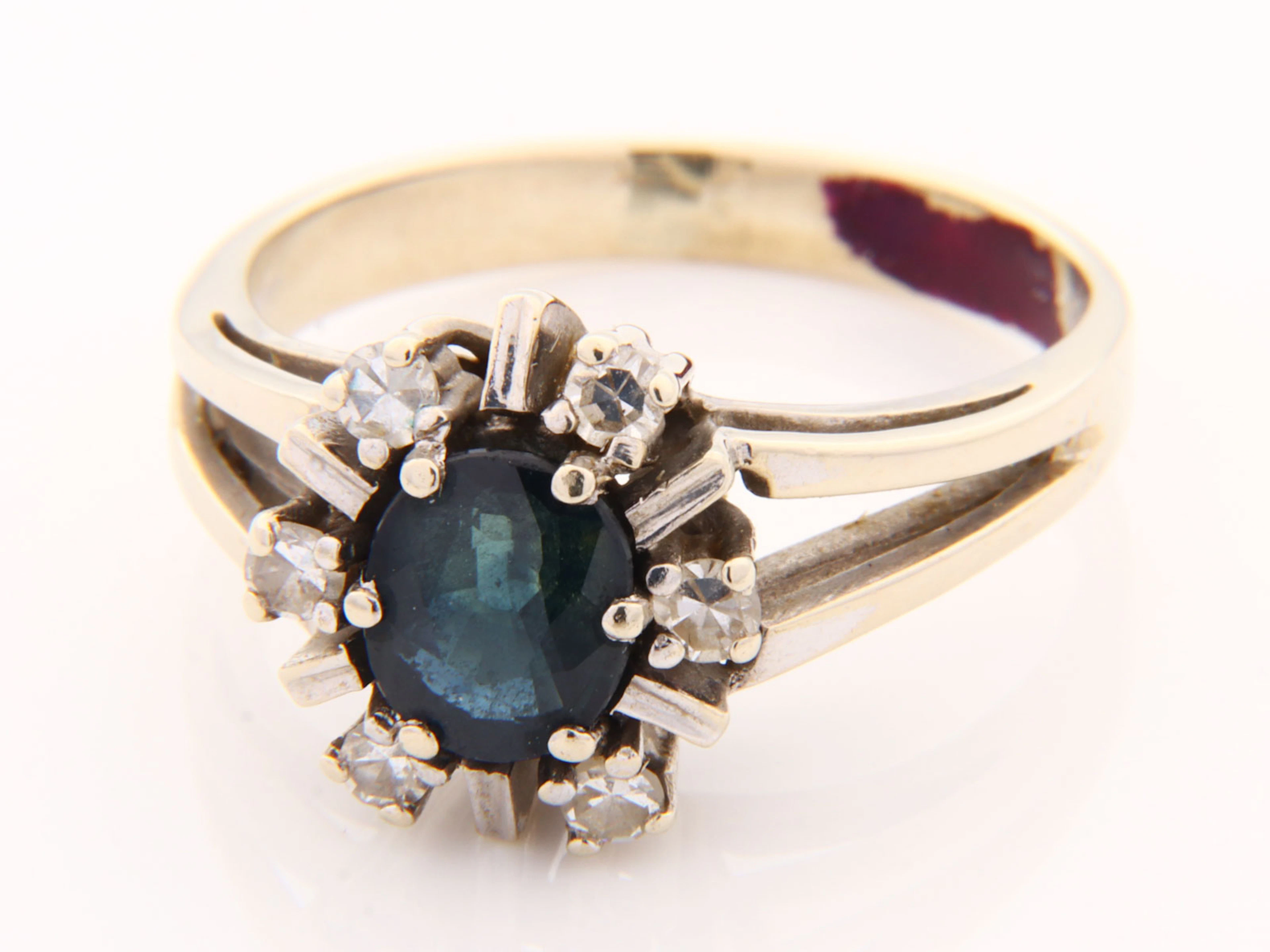 Diamant/Saphir - Damenring