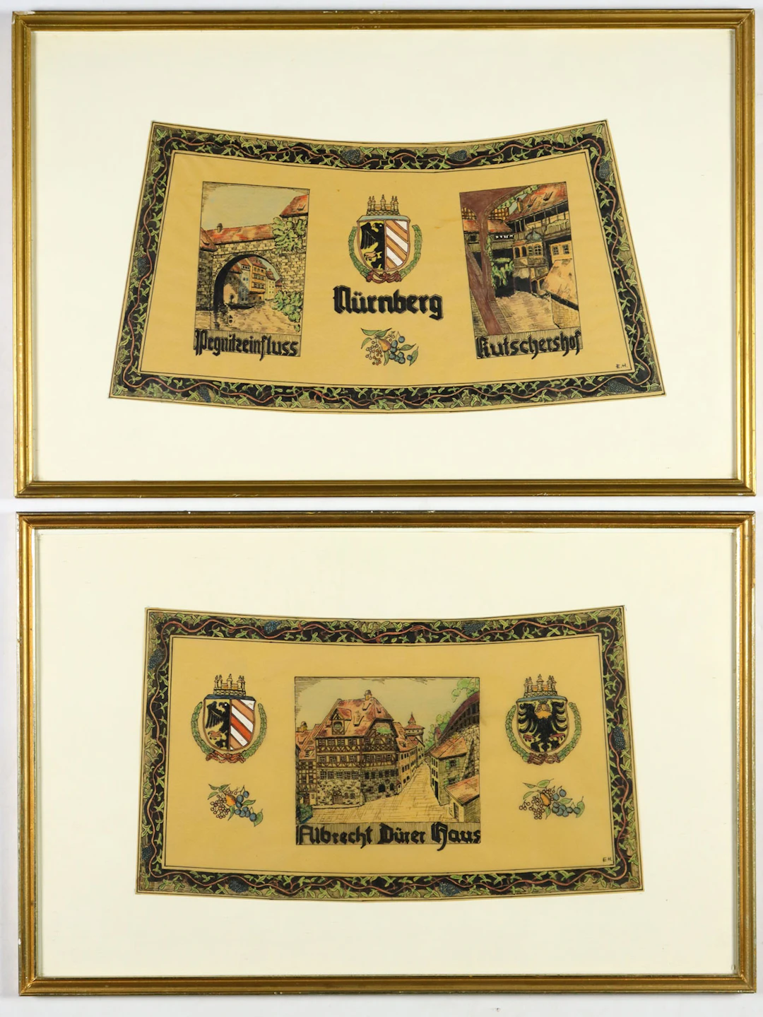 Monogrammist E.H. - zwei Stück