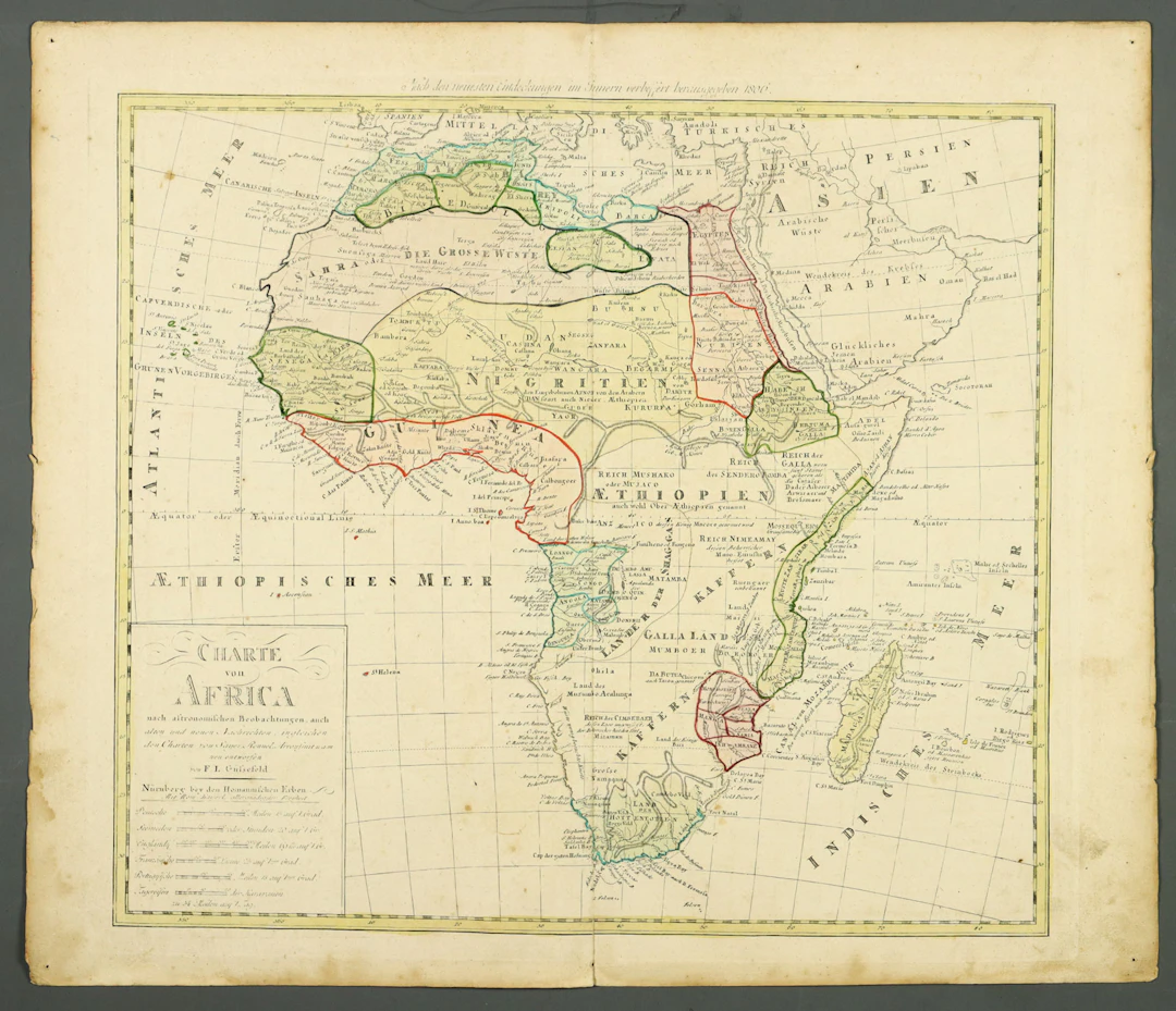 Kupferstichkarte - Afrika