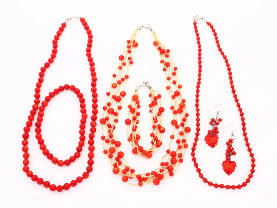 Silberschmuck - Koralle
