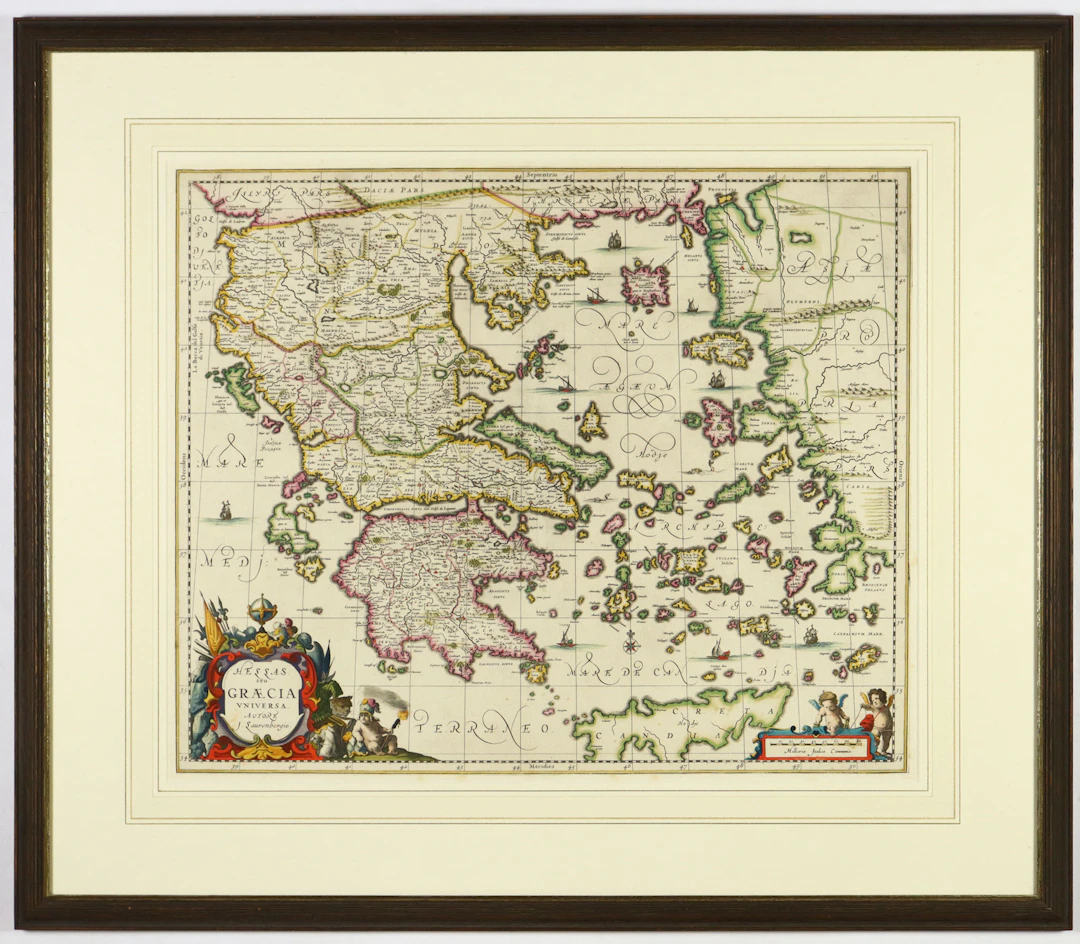 Kupferstichkarte - Griechenland