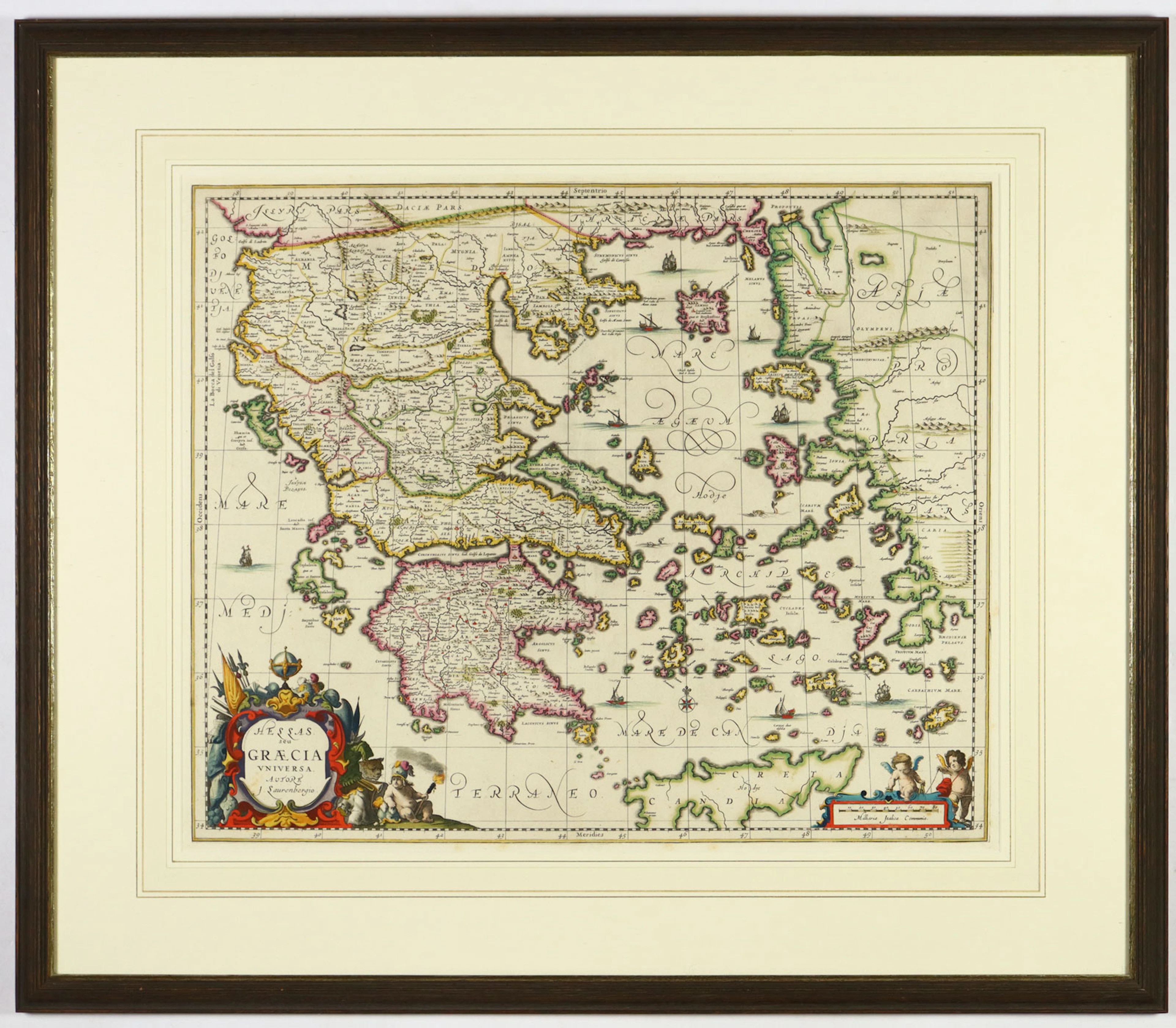Kupferstichkarte - Griechenland