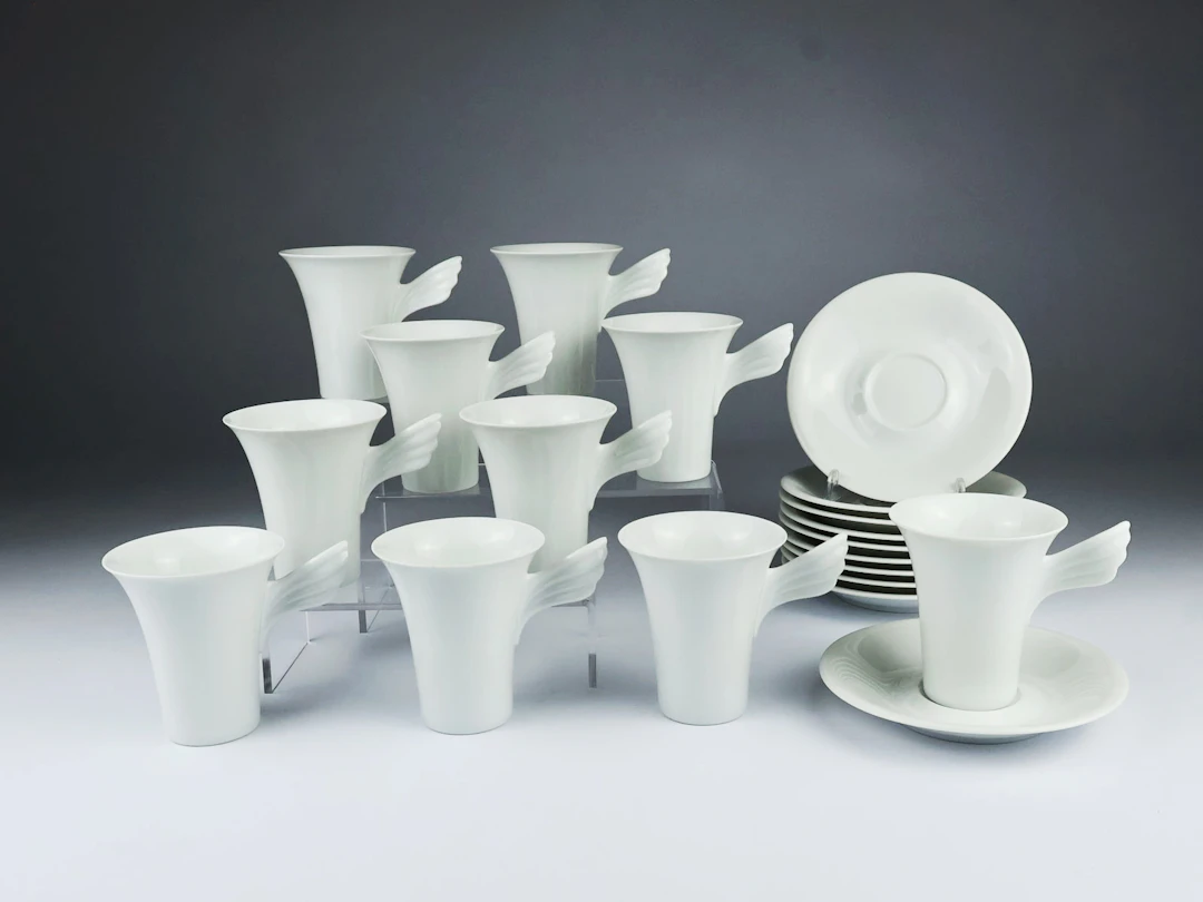 Rosenthal - Tassen mit Untertassen