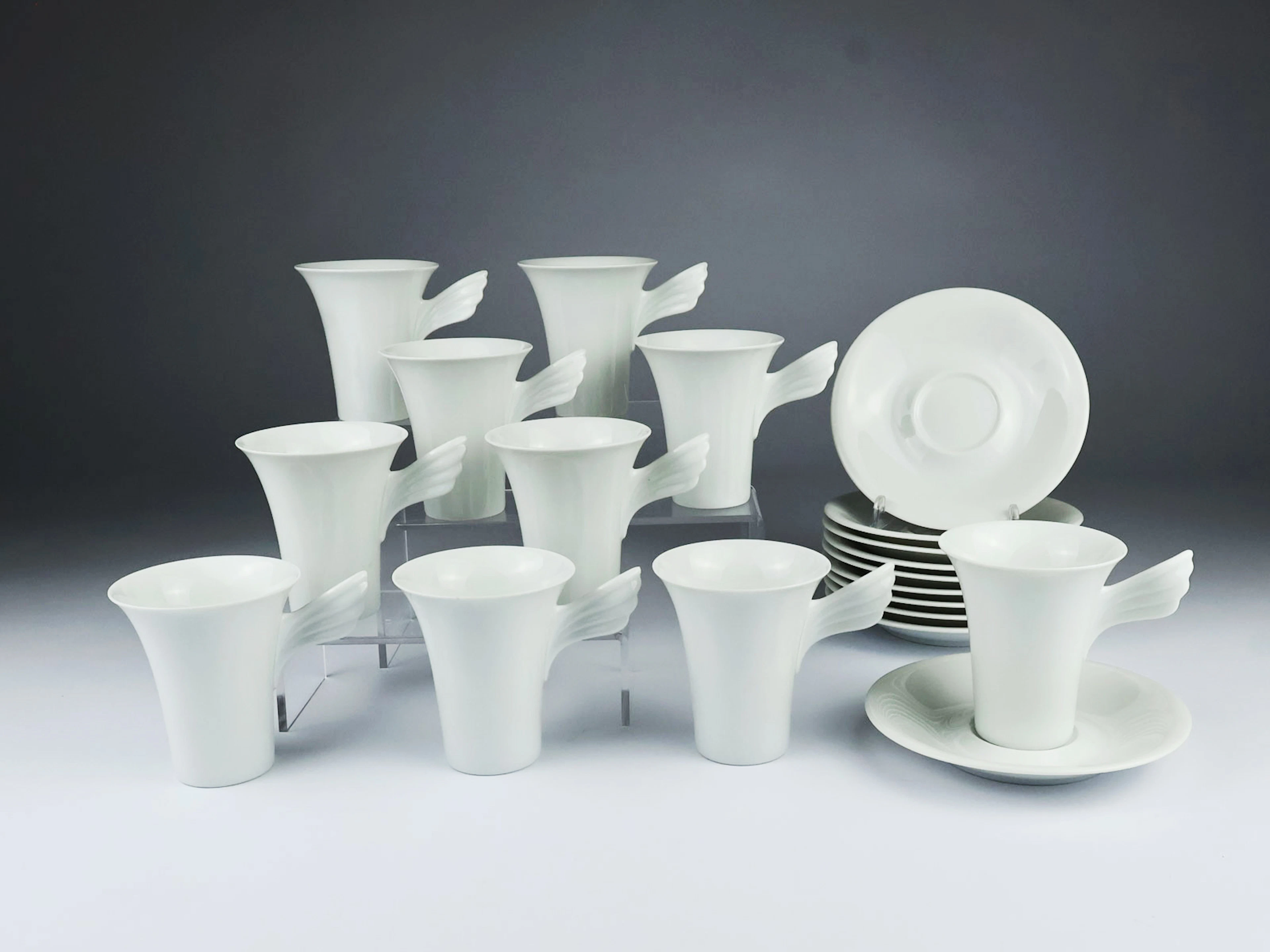 Rosenthal - Tassen mit Untertassen