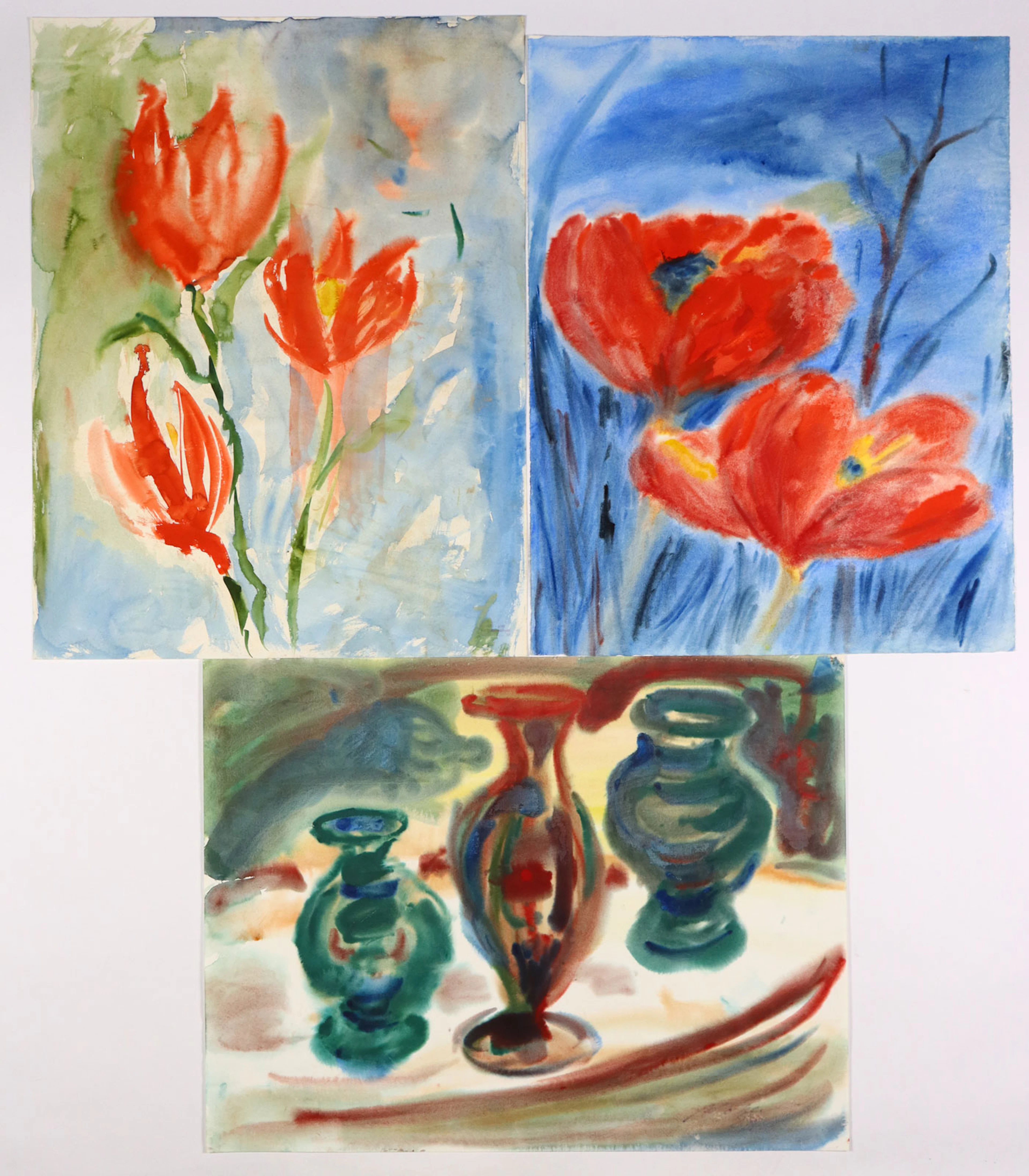 Kohler, Alfred - Drei Aquarelle