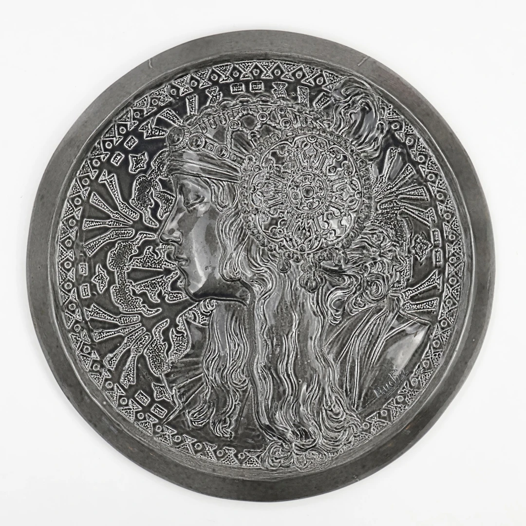 Mucha - Keramikplatte