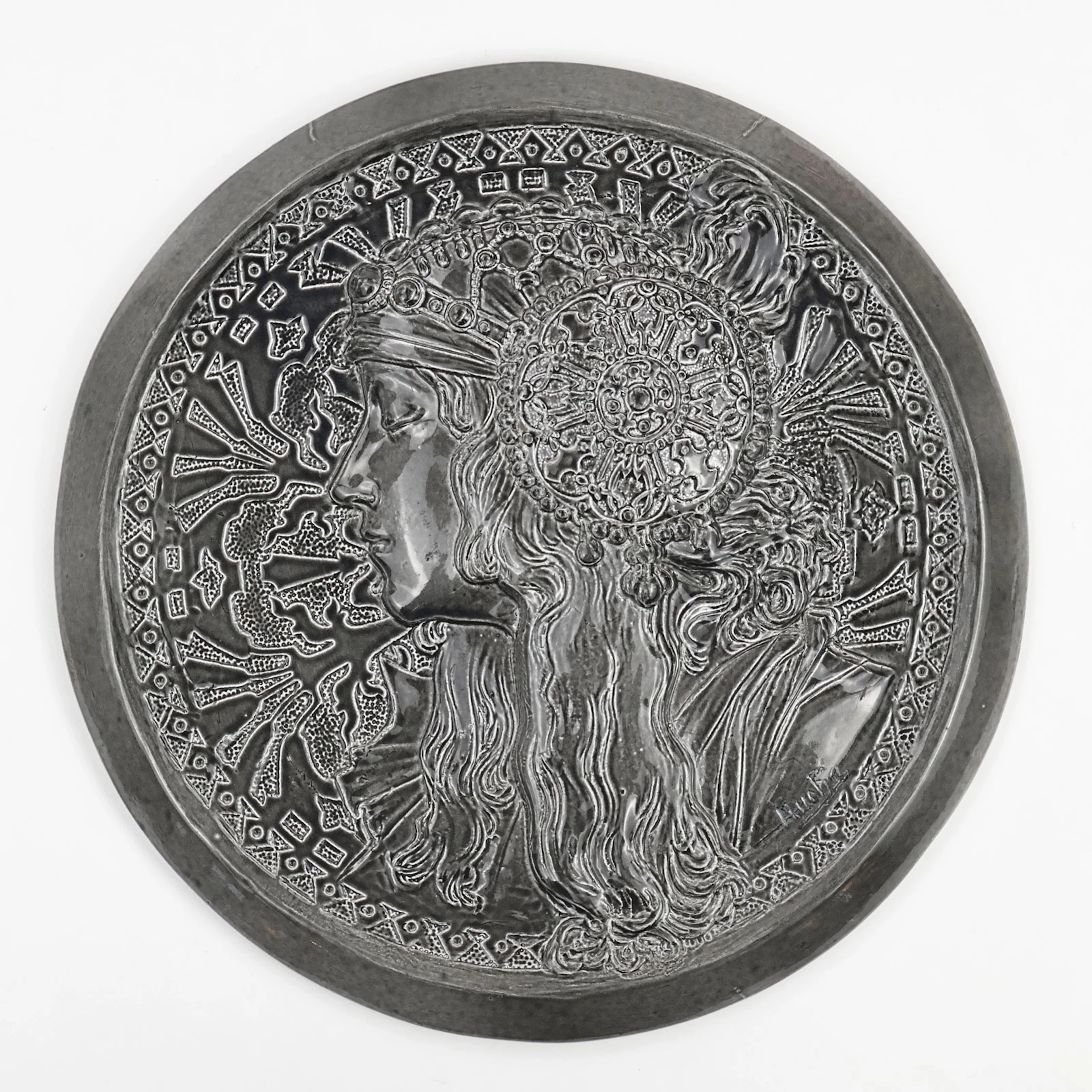 Mucha - Keramikplatte