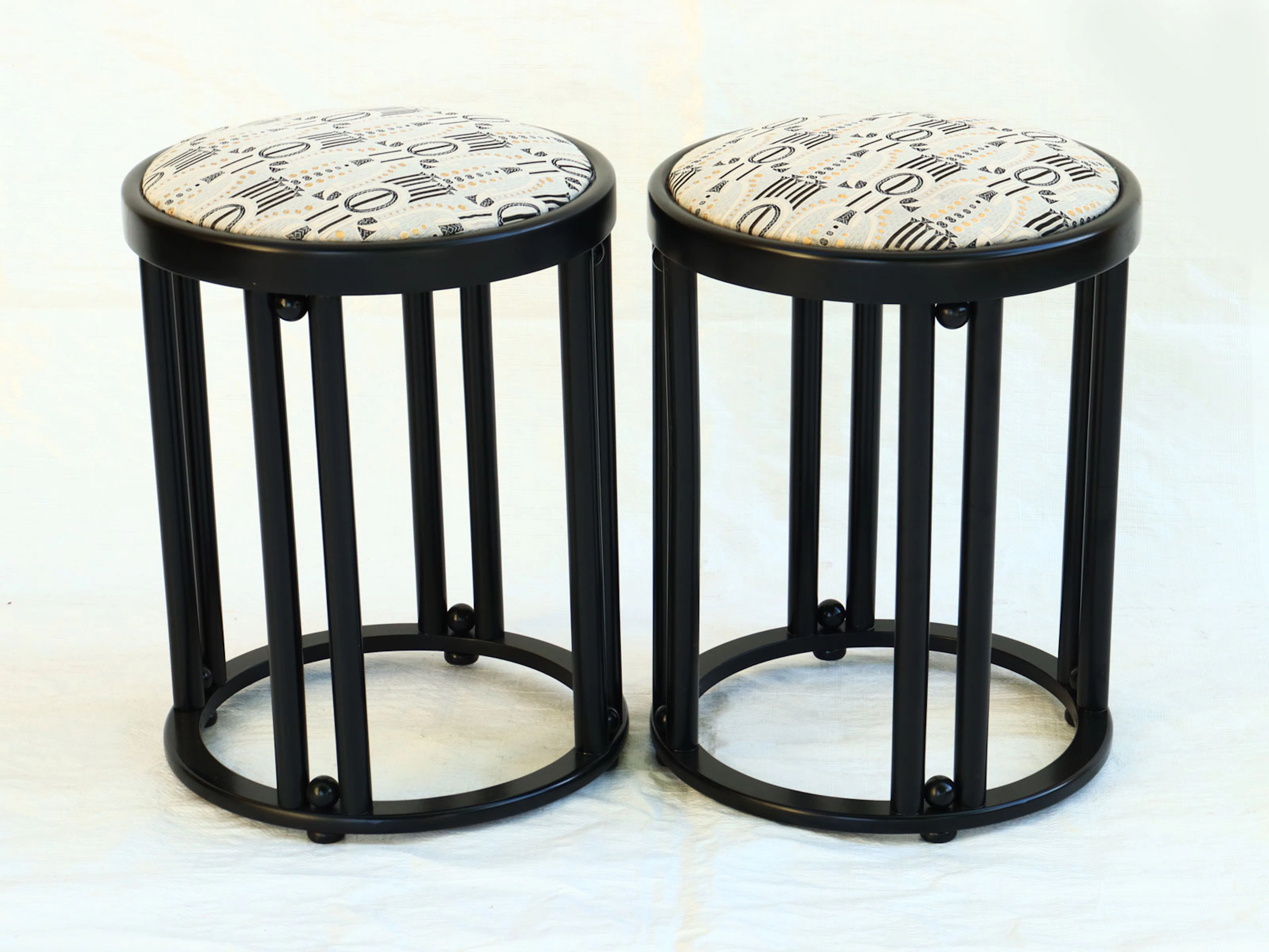 Jugendstil - Paar Hocker