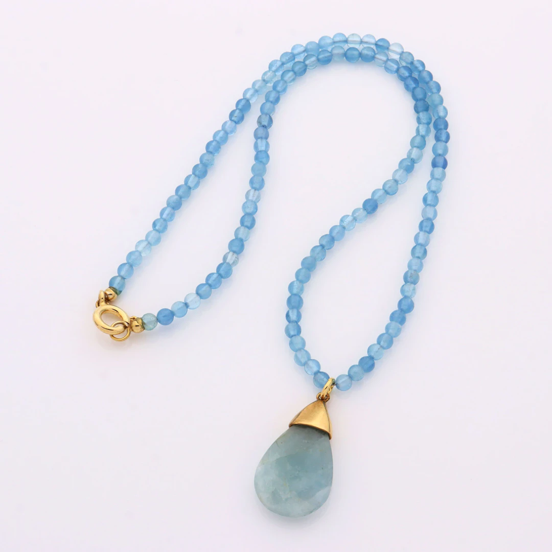 Collier - Aquamarin
