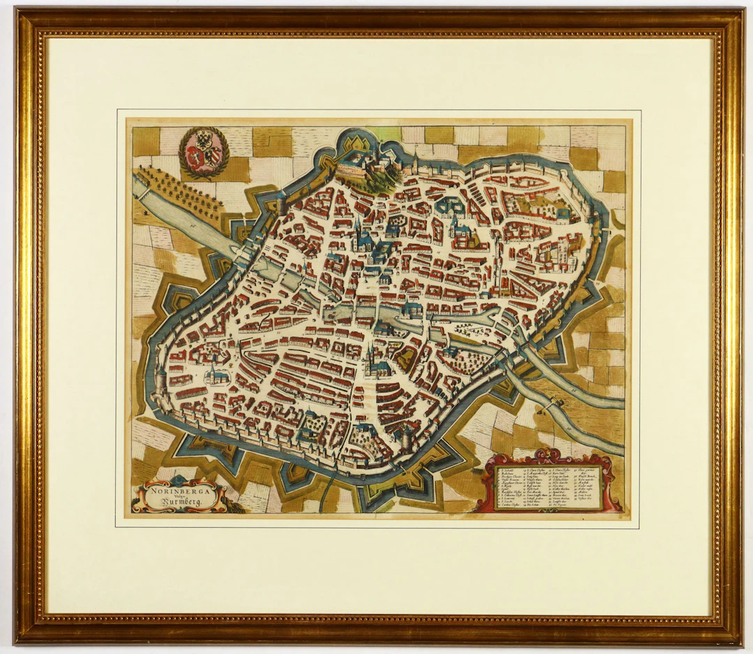 Kupferstichkarte - Nürnberg