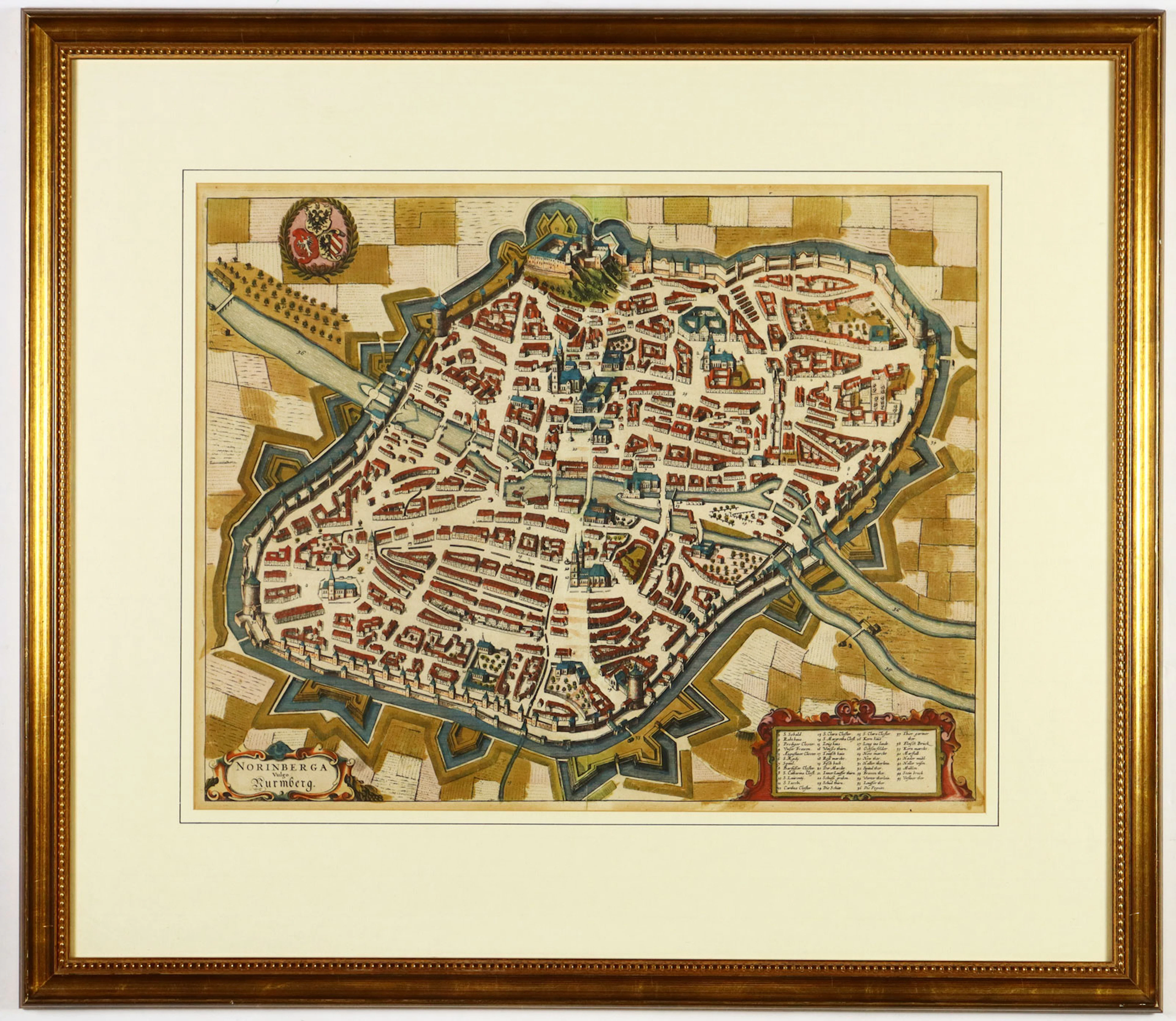 Kupferstichkarte - Nürnberg
