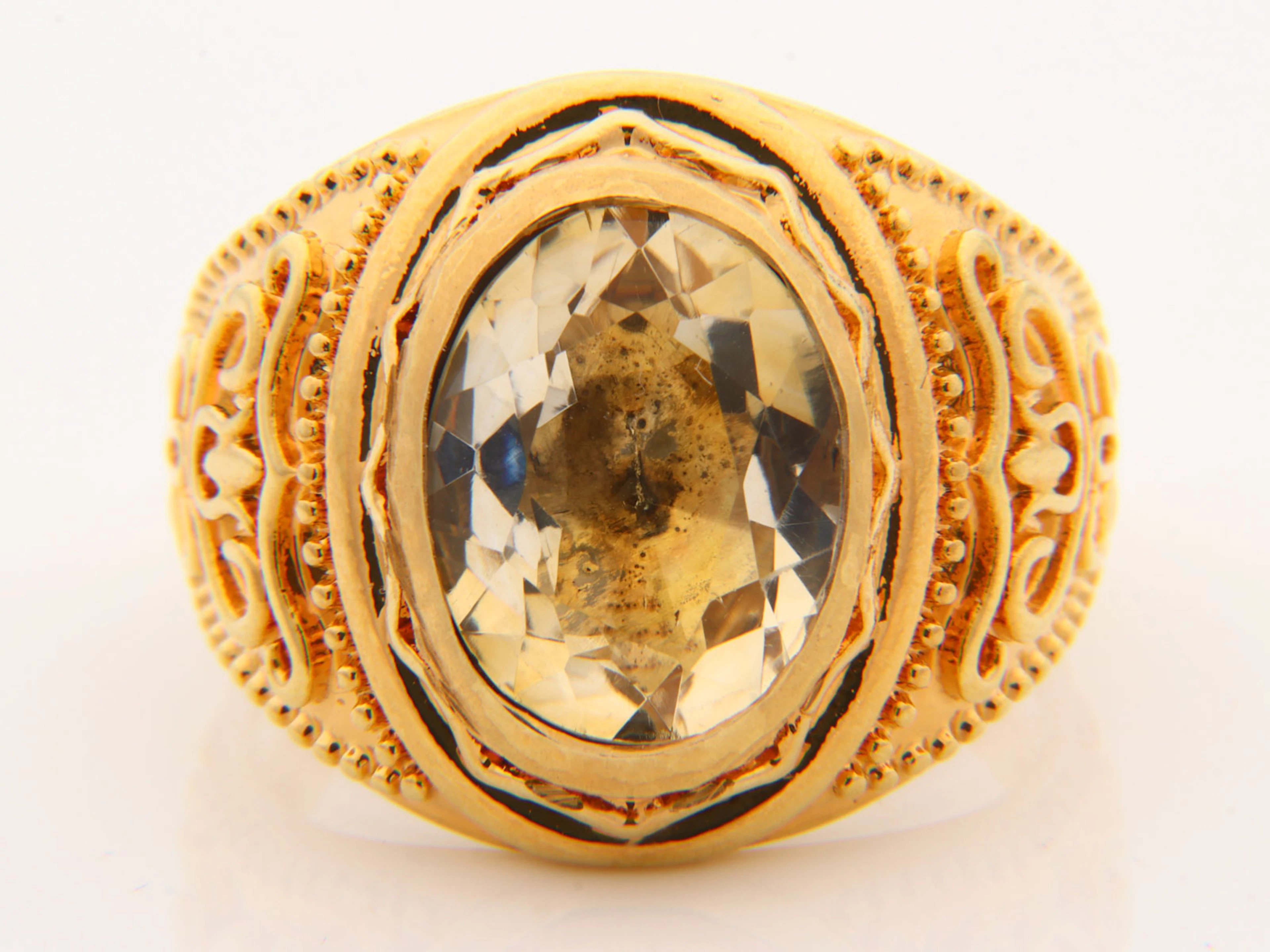 Herrenring - Goldcitrin
