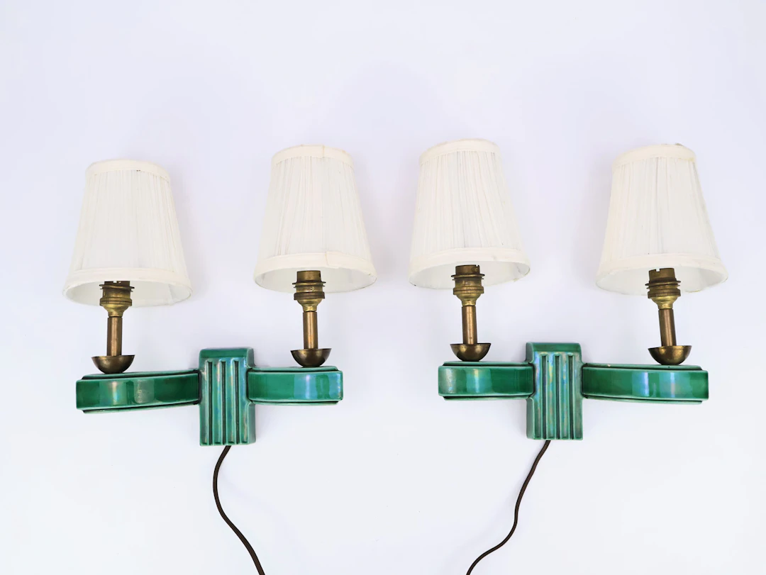 Art déco - Wandleuchten - Paar